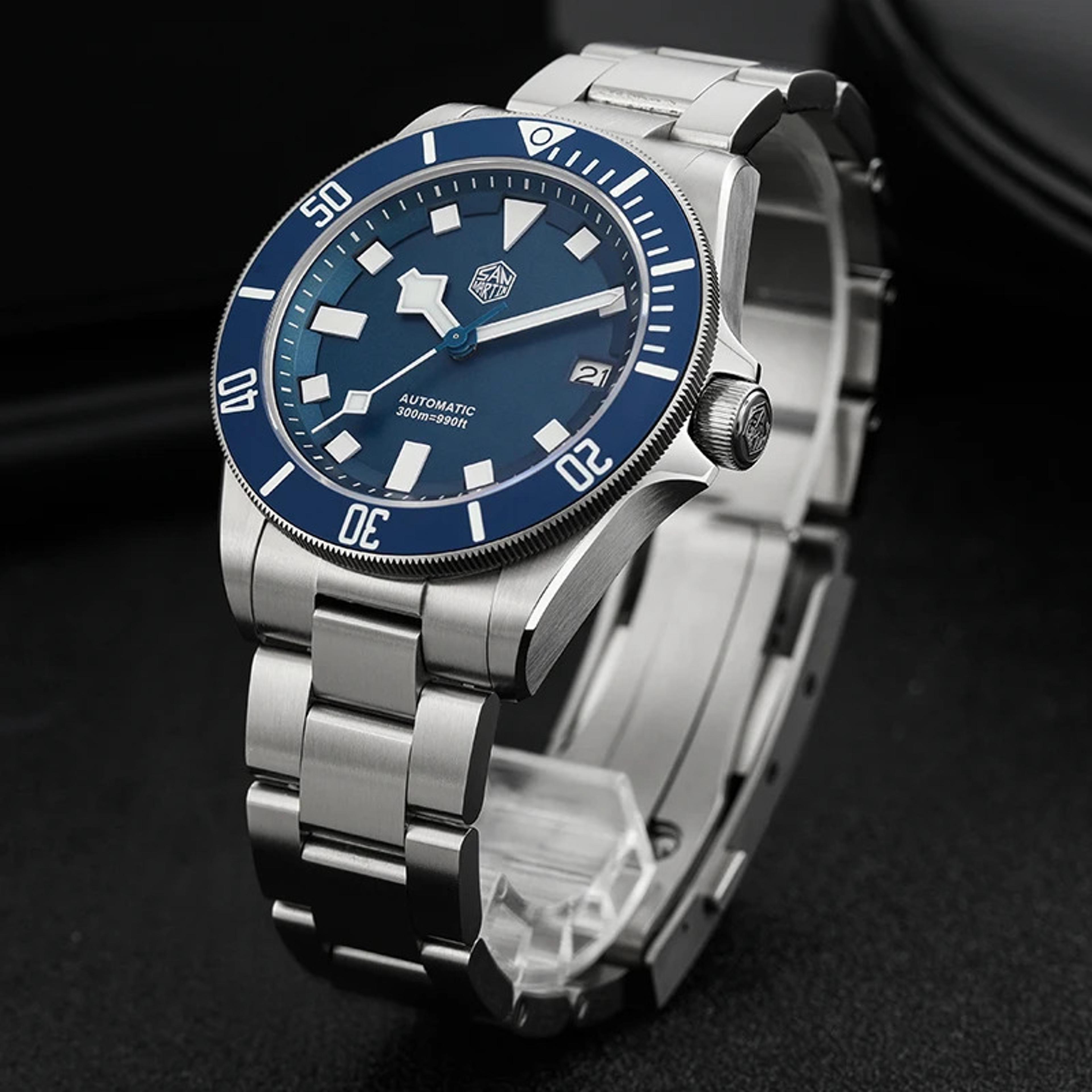 titanium automatic diving watch waterproof grade titanium sports wristwatch