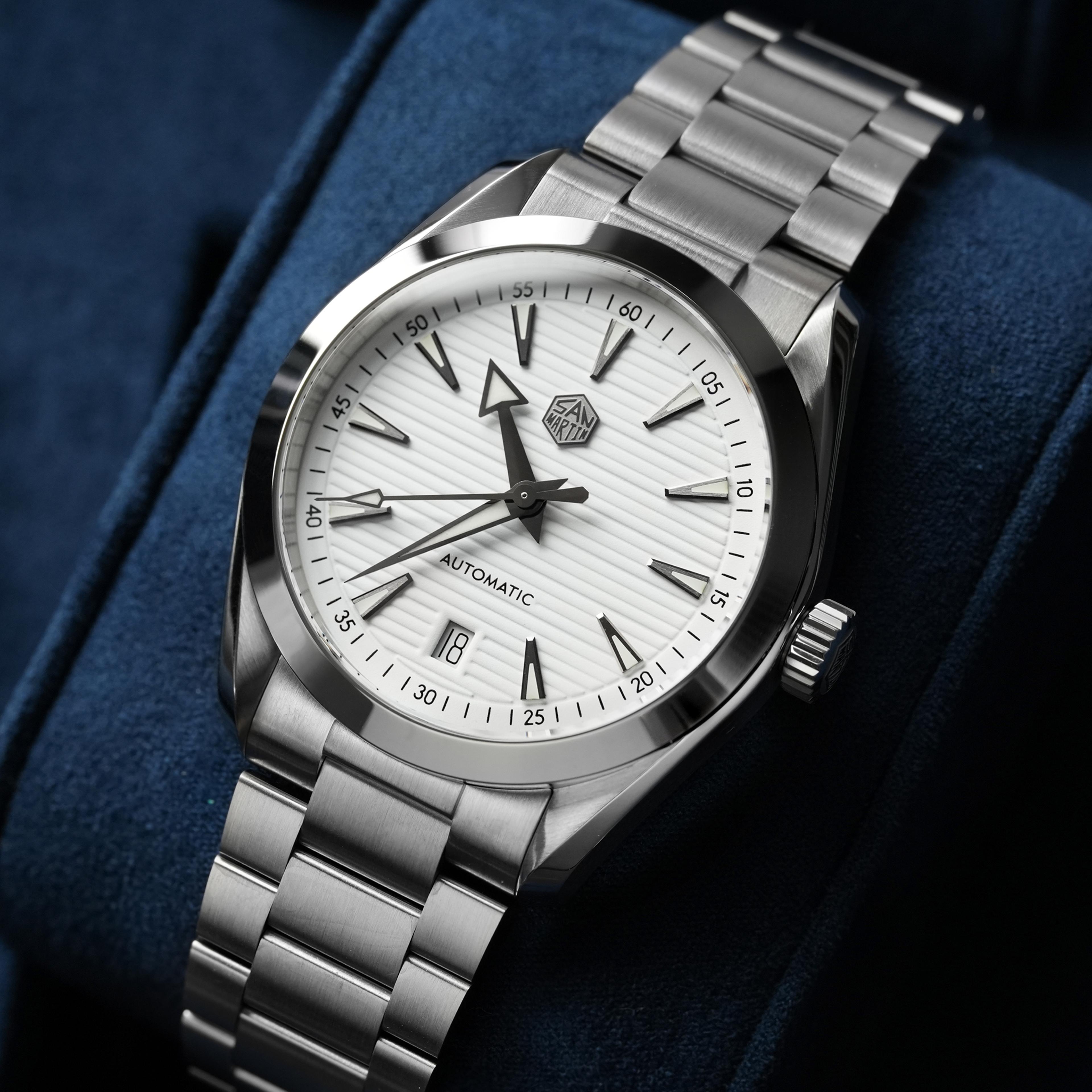 luxury automatic mechanical sapphire watch with luminous dial for men