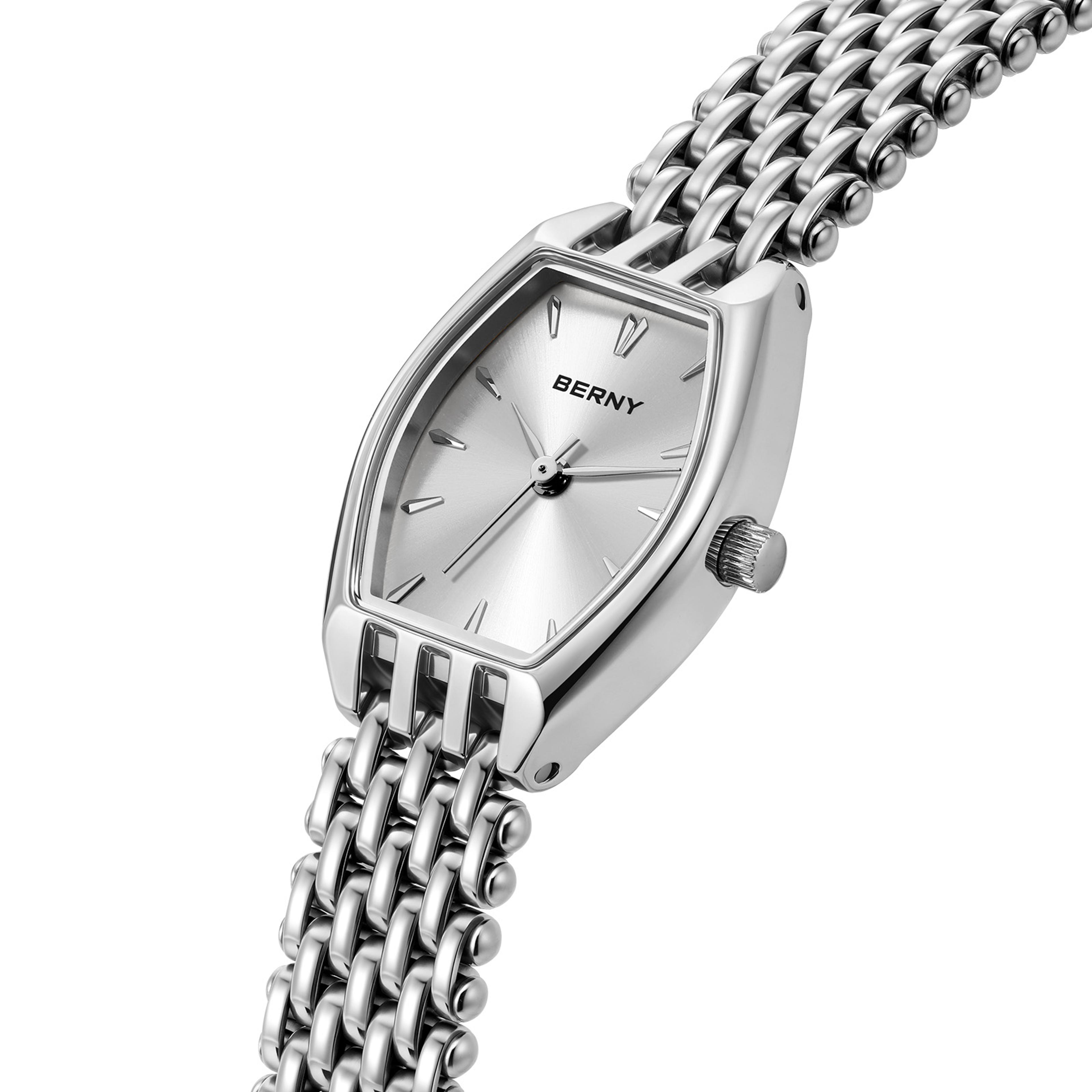 slim elegant womens quartz watch stainless steel lightweight dress wristwatch