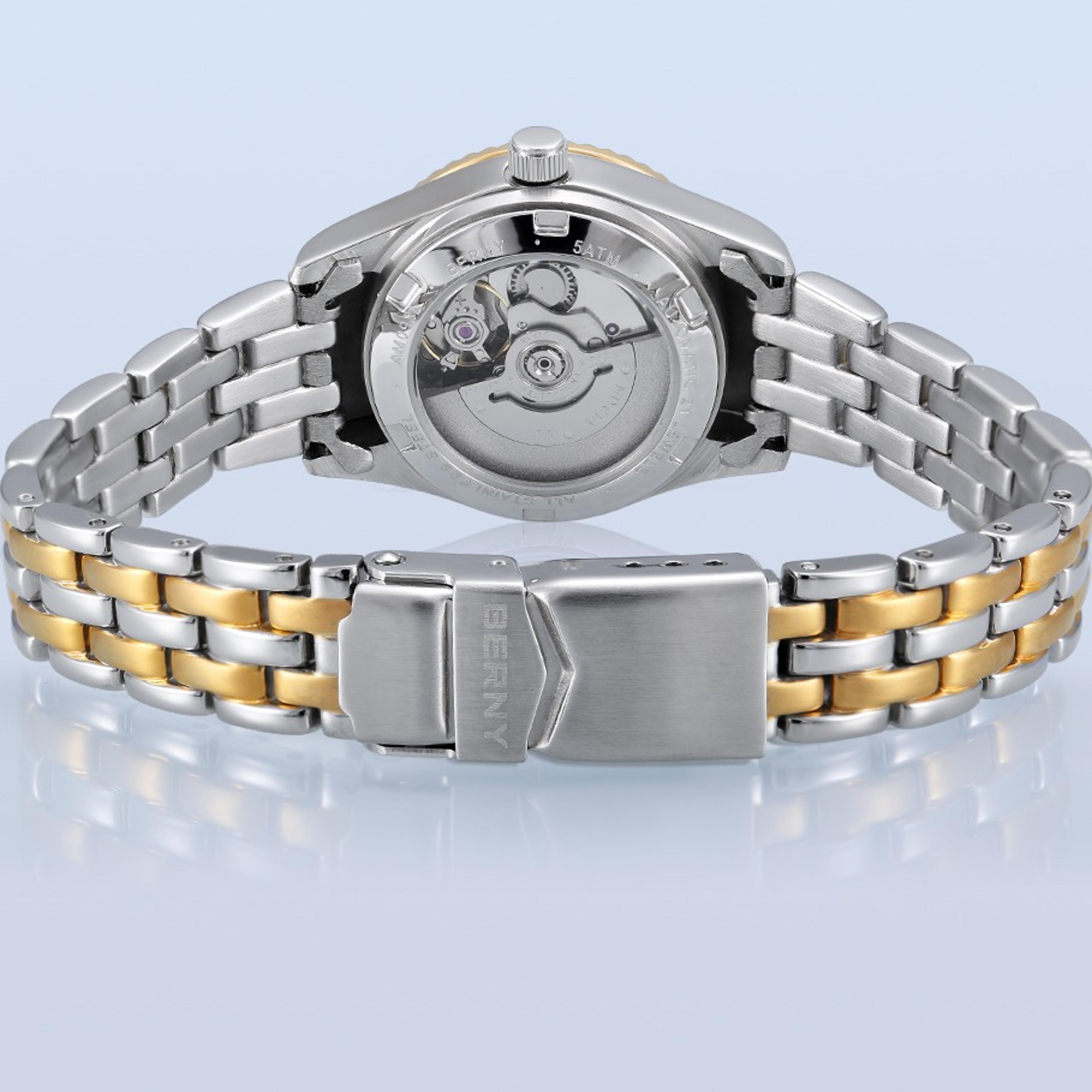 chinese style automatic mechanical watch for women sapphire stainless steel wedding watch