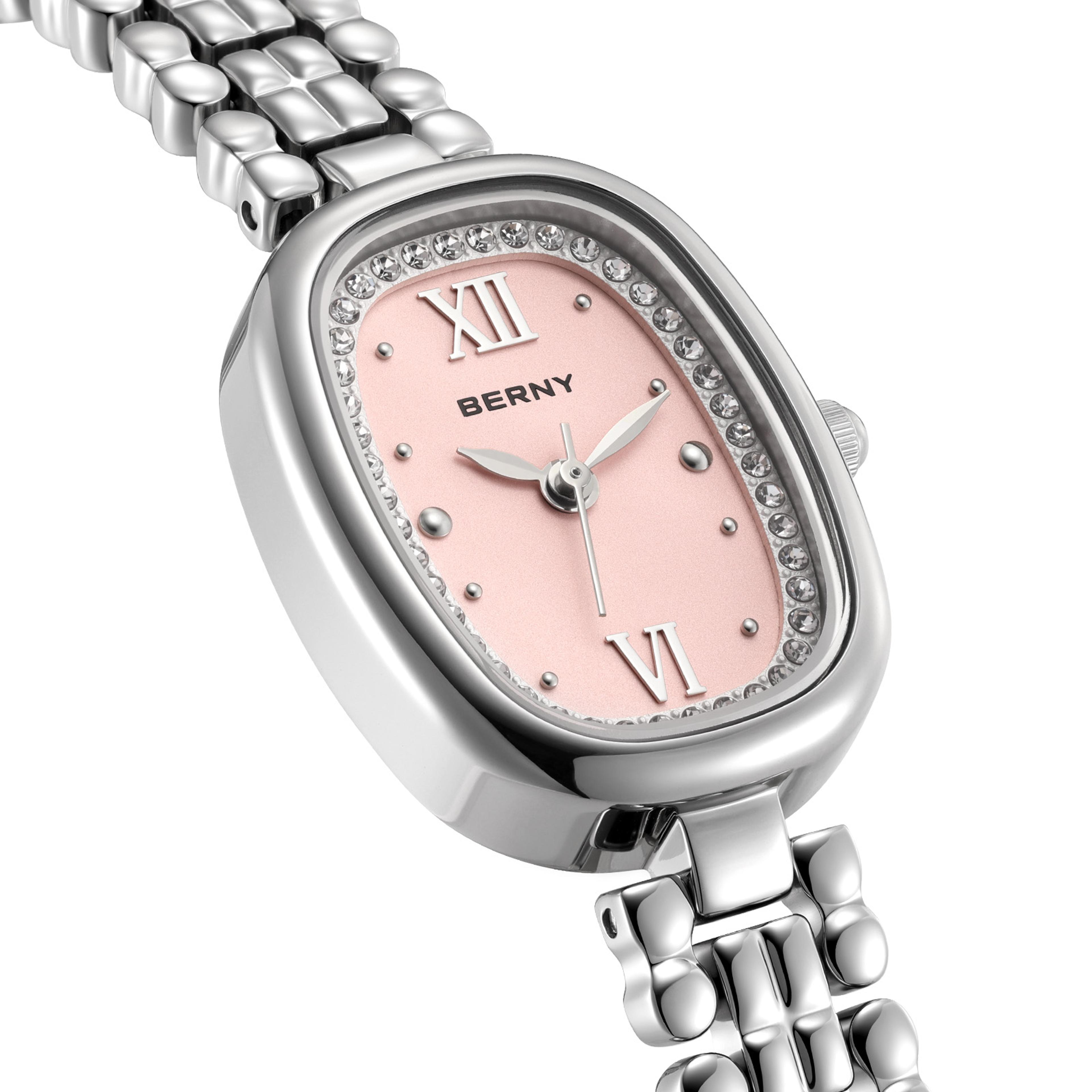 elegant small dial womens quartz watch stainless steel dress wristwatch