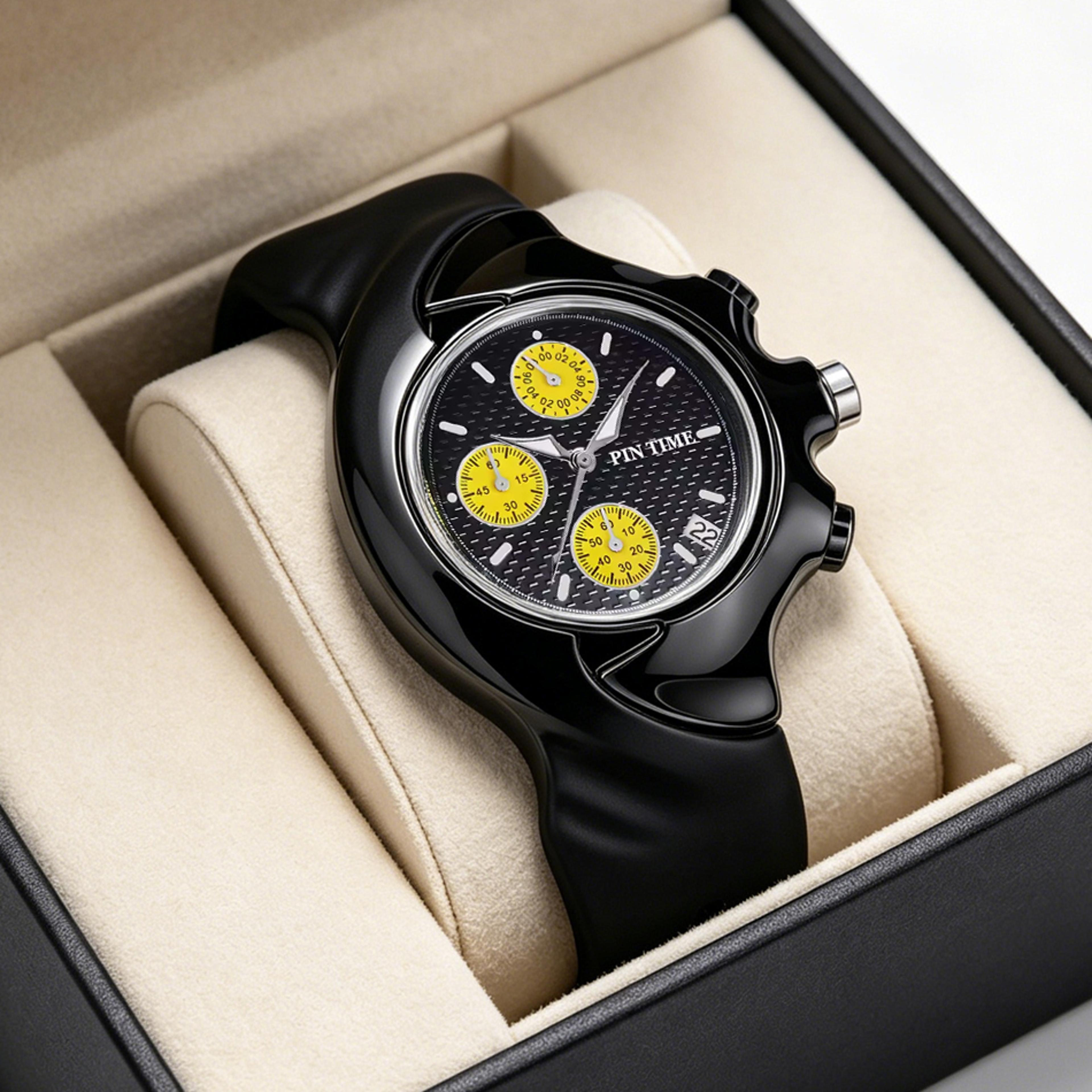 black mens sports watch luminous water resistant quartz wristwatch