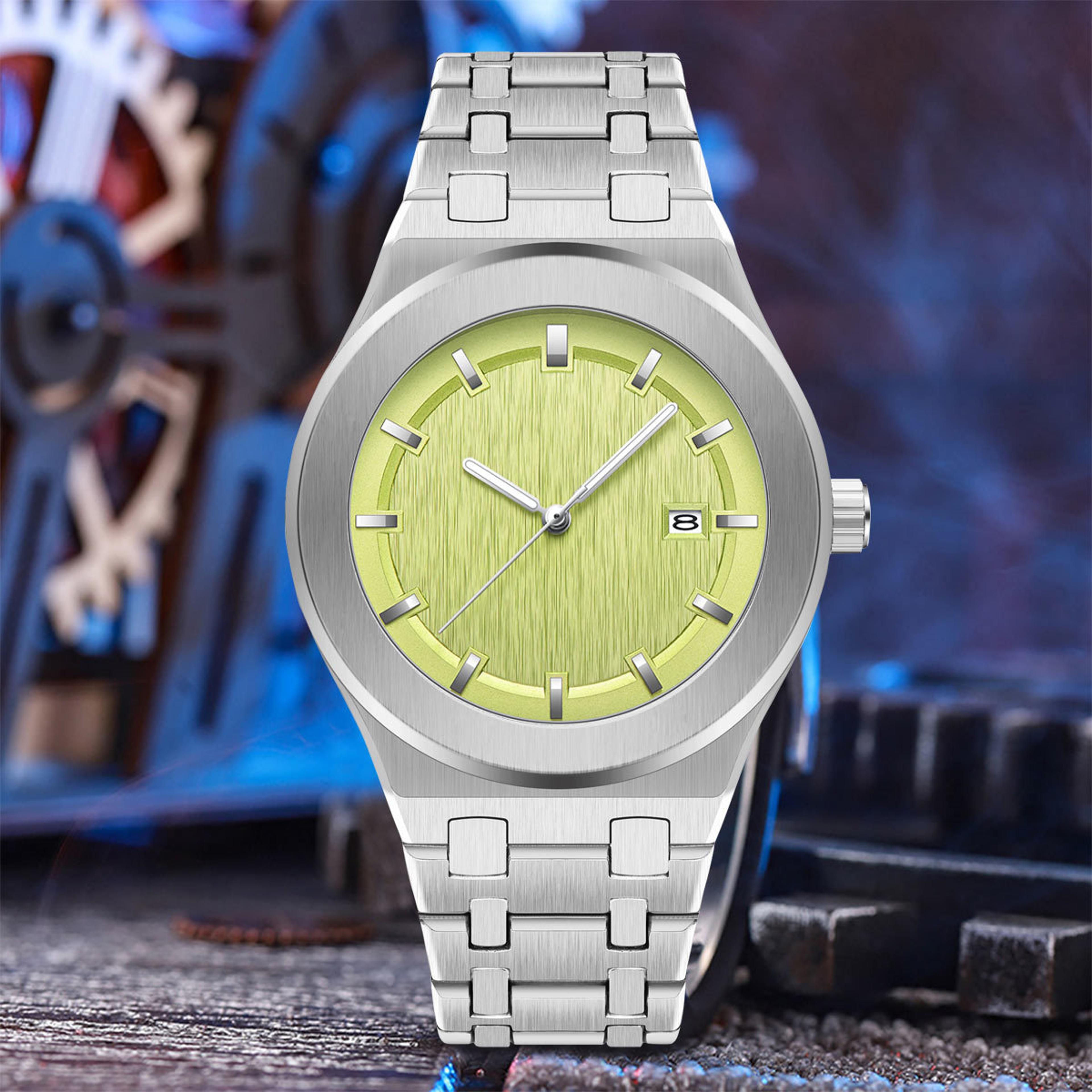 luminous waterproof mens quartz watch for business and casual wear