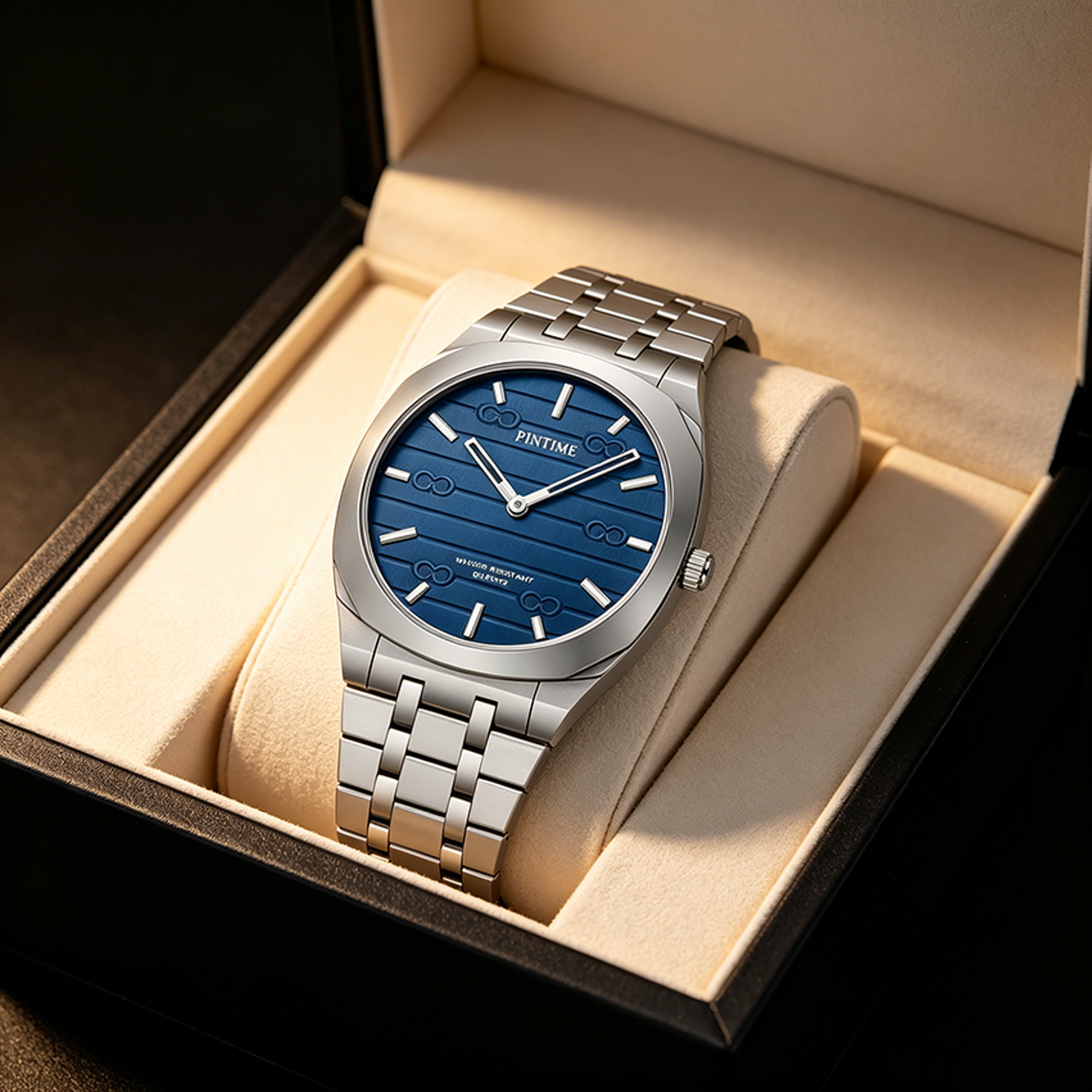 vintage one hand quartz mens watch stainless steel hip hop wristwatch