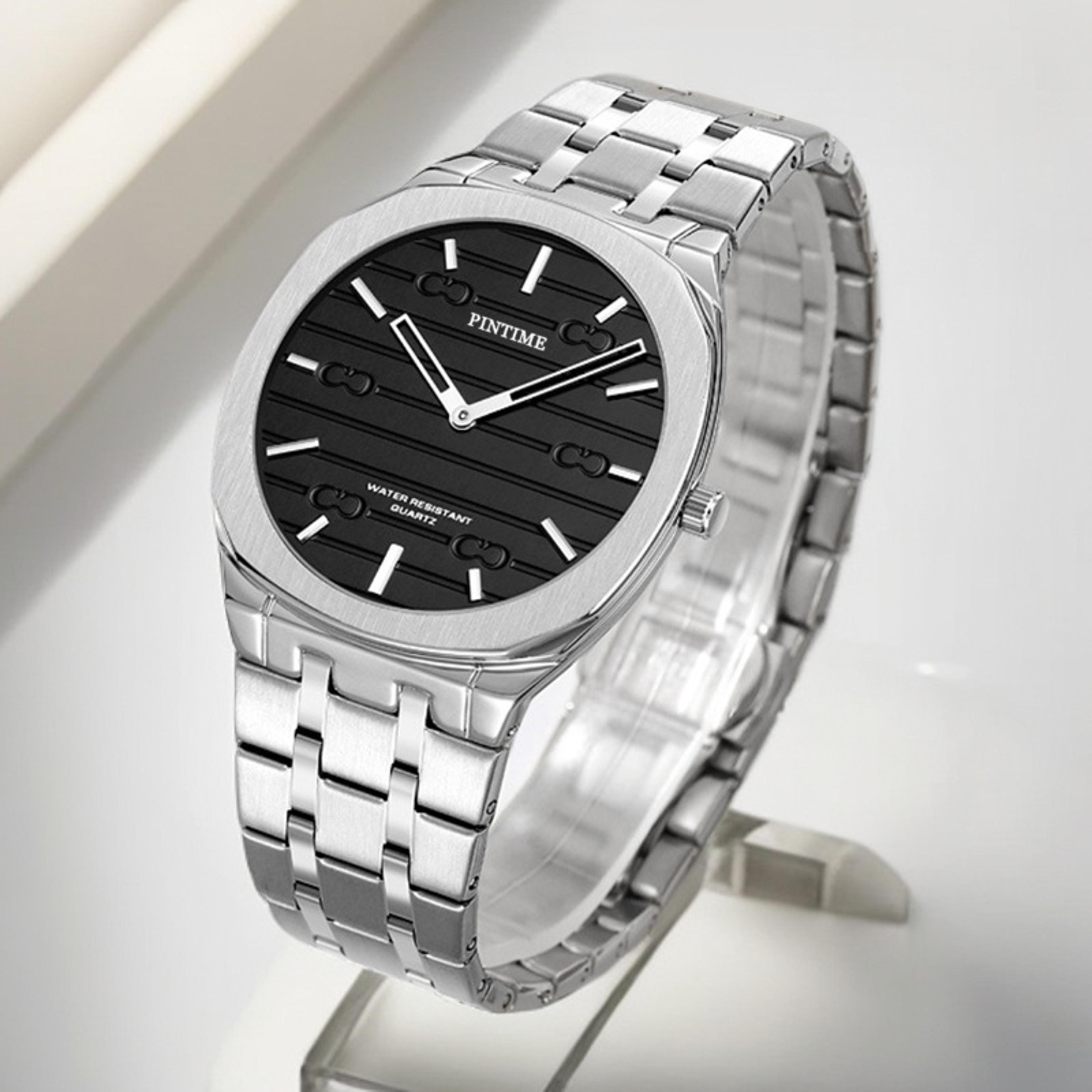 classic slim mens business quartz watch water resistant dress timepiece
