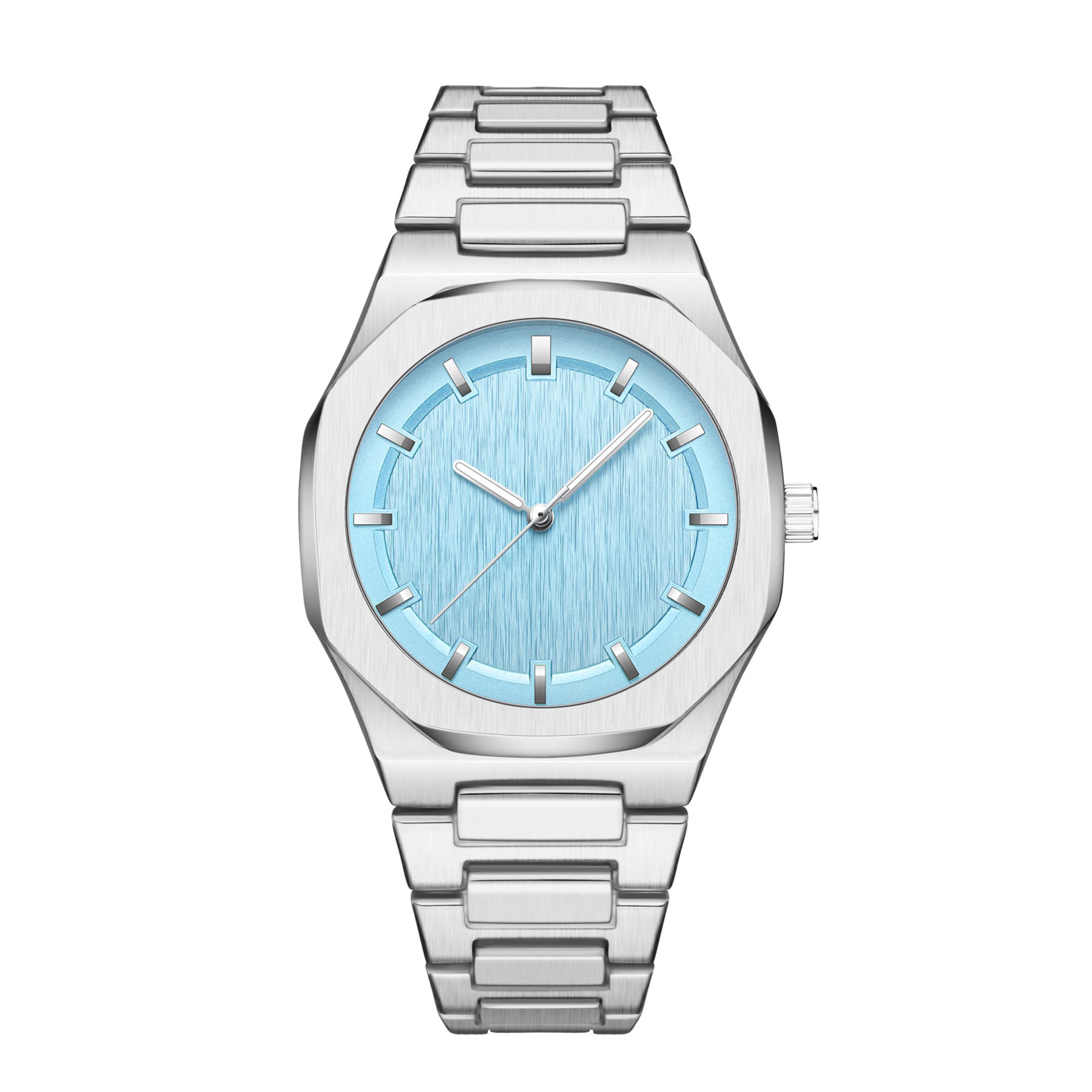 ultra thin quartz watch steel strap minimalist unisex wristwatch