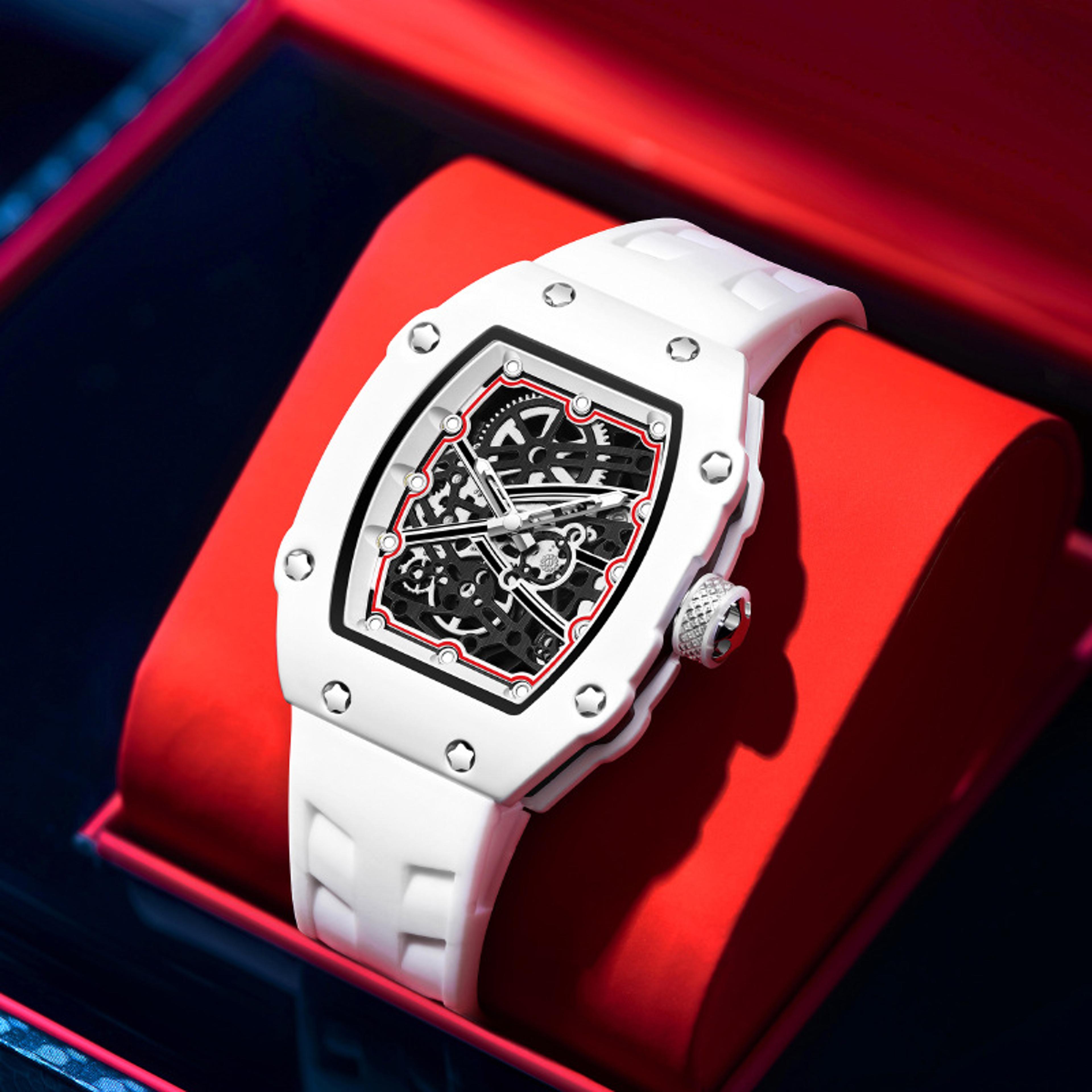 ultra thin mens quartz watch luminous waterproof hollow dial fashion wristwatch