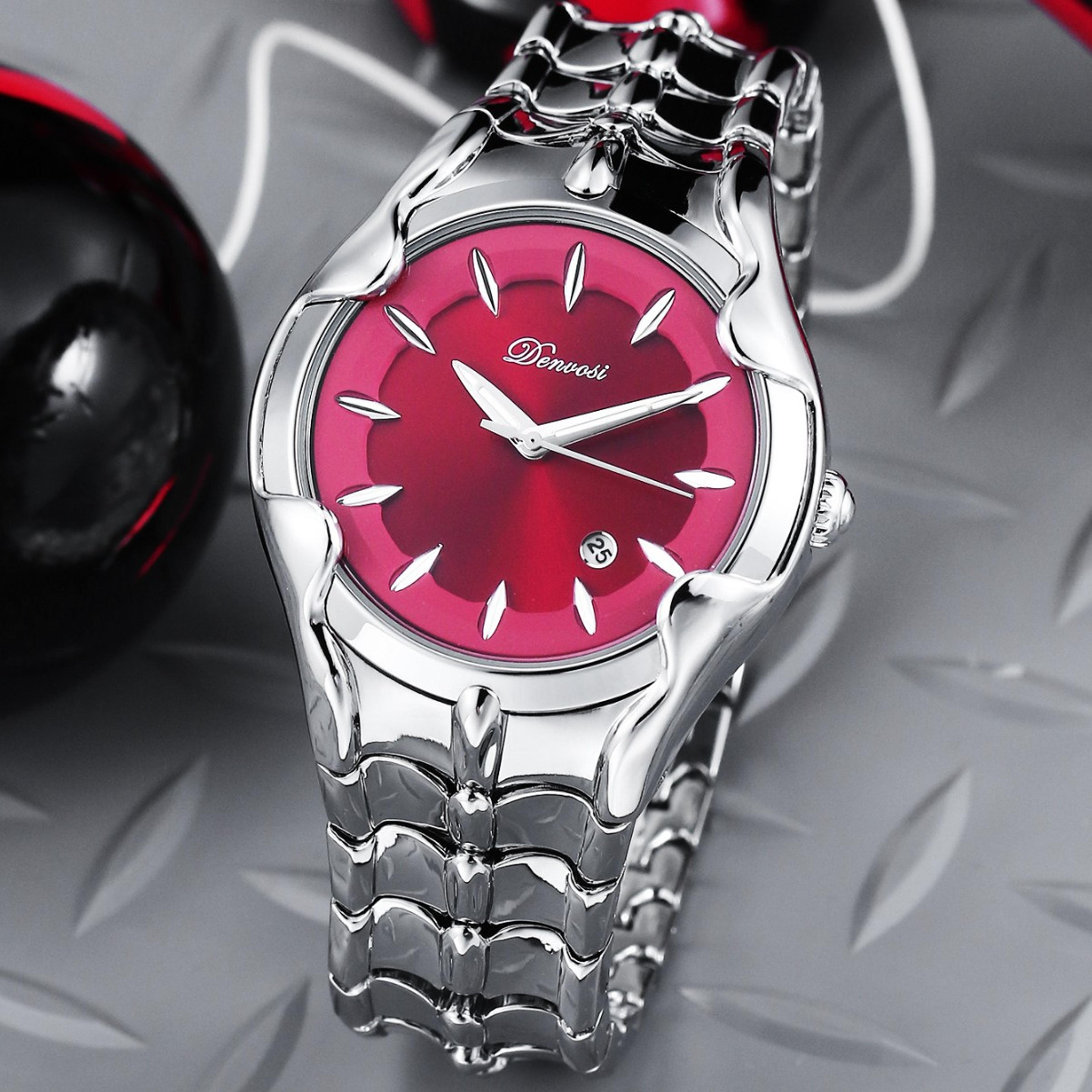 bright dial claw watch unisex silver quartz statement wristwatch