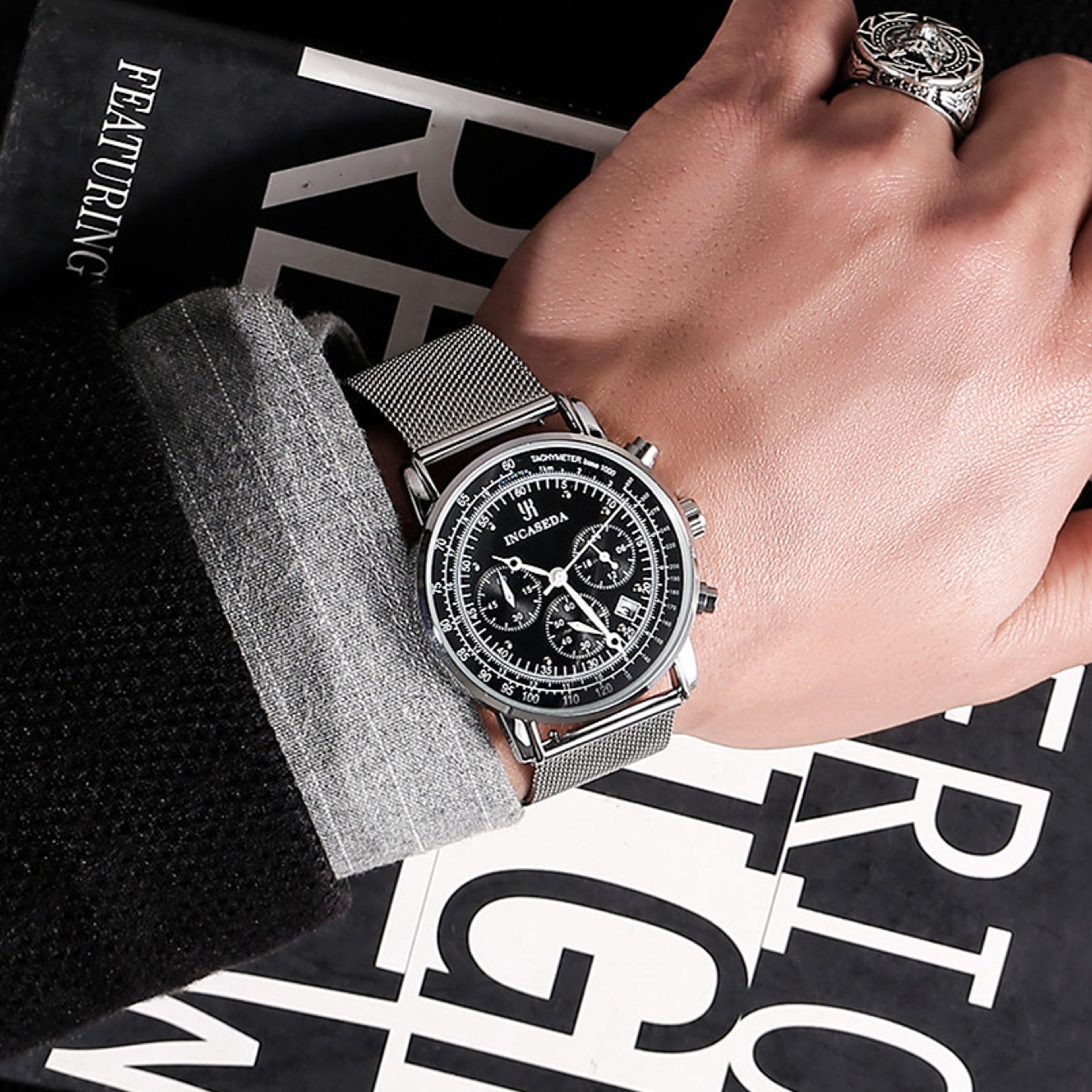 creative mens quartz watch multifunctional unique fashion wristwatch