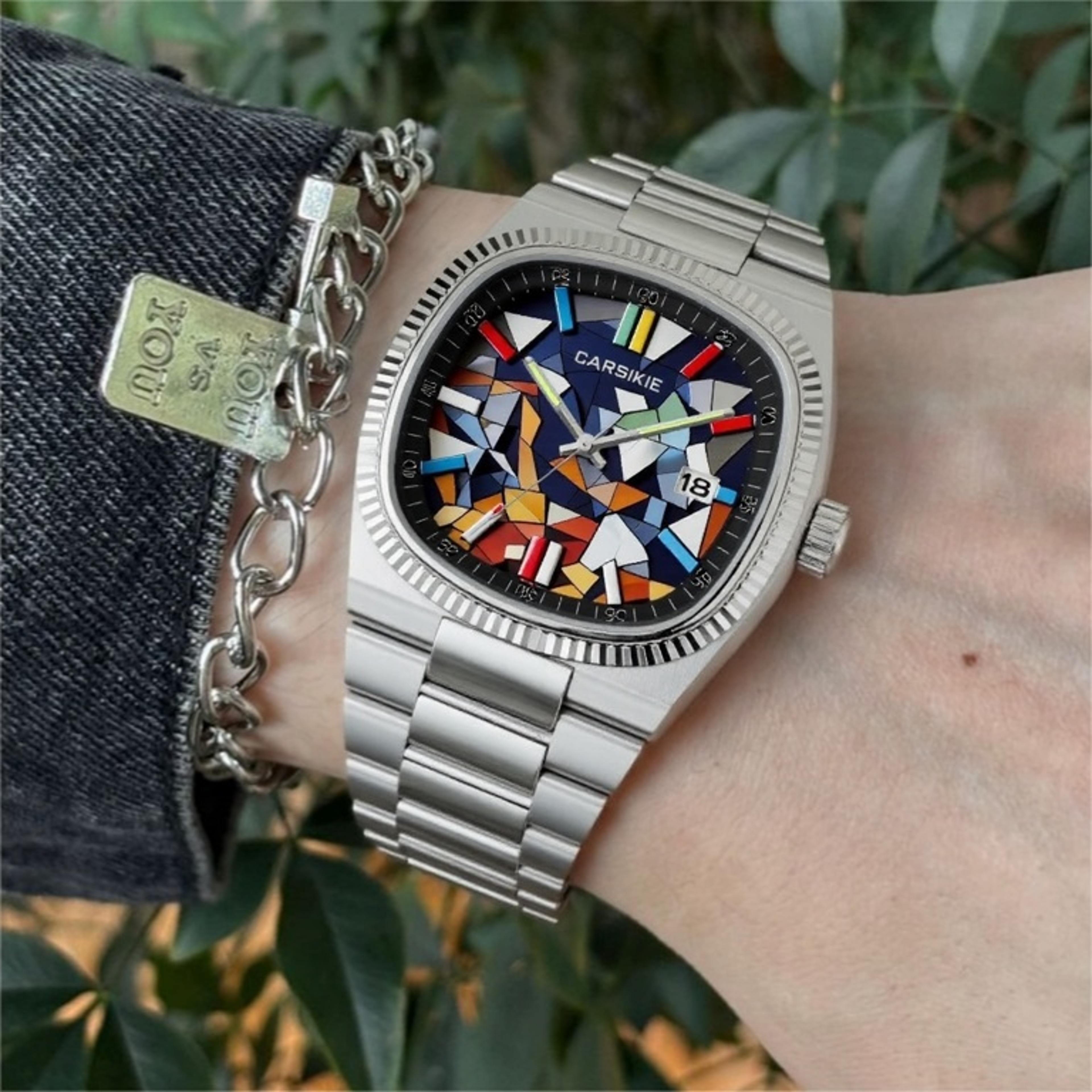 creative cartoon dial mens quartz watch stainless steel casual sport wristwatch