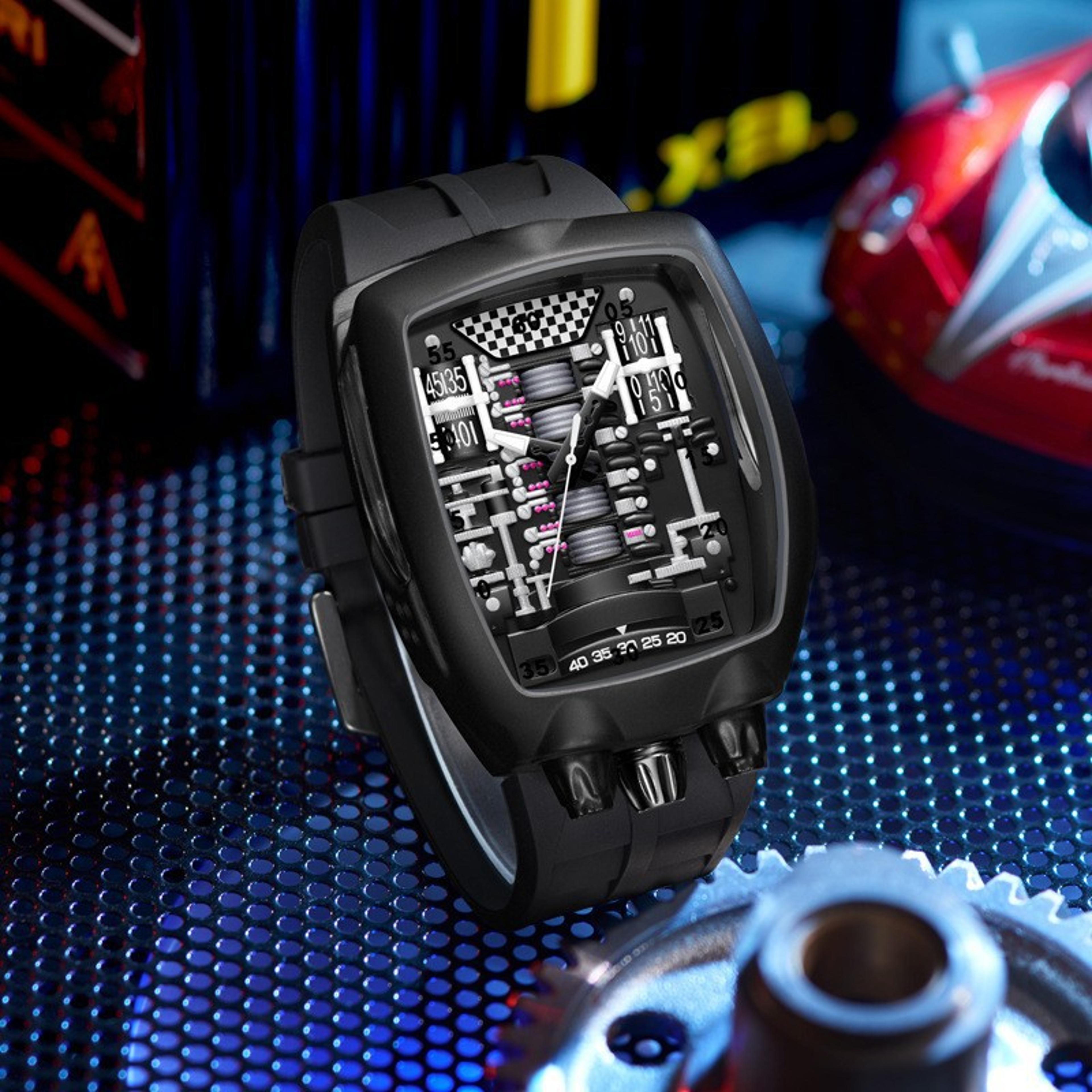 quartz watch futuristic hollow design unique mens watch