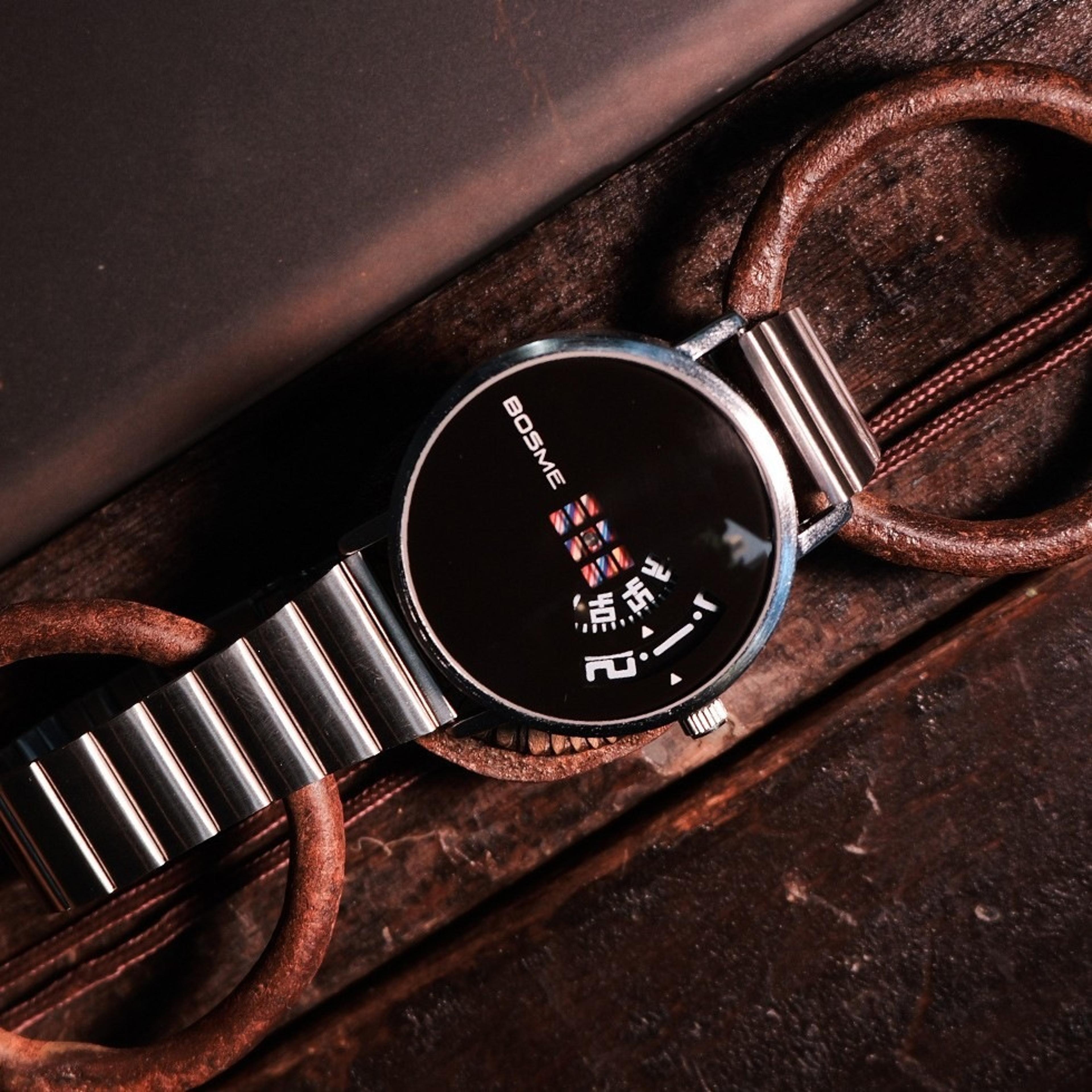 classic mens quartz watch steel strap business fashion wristwatch