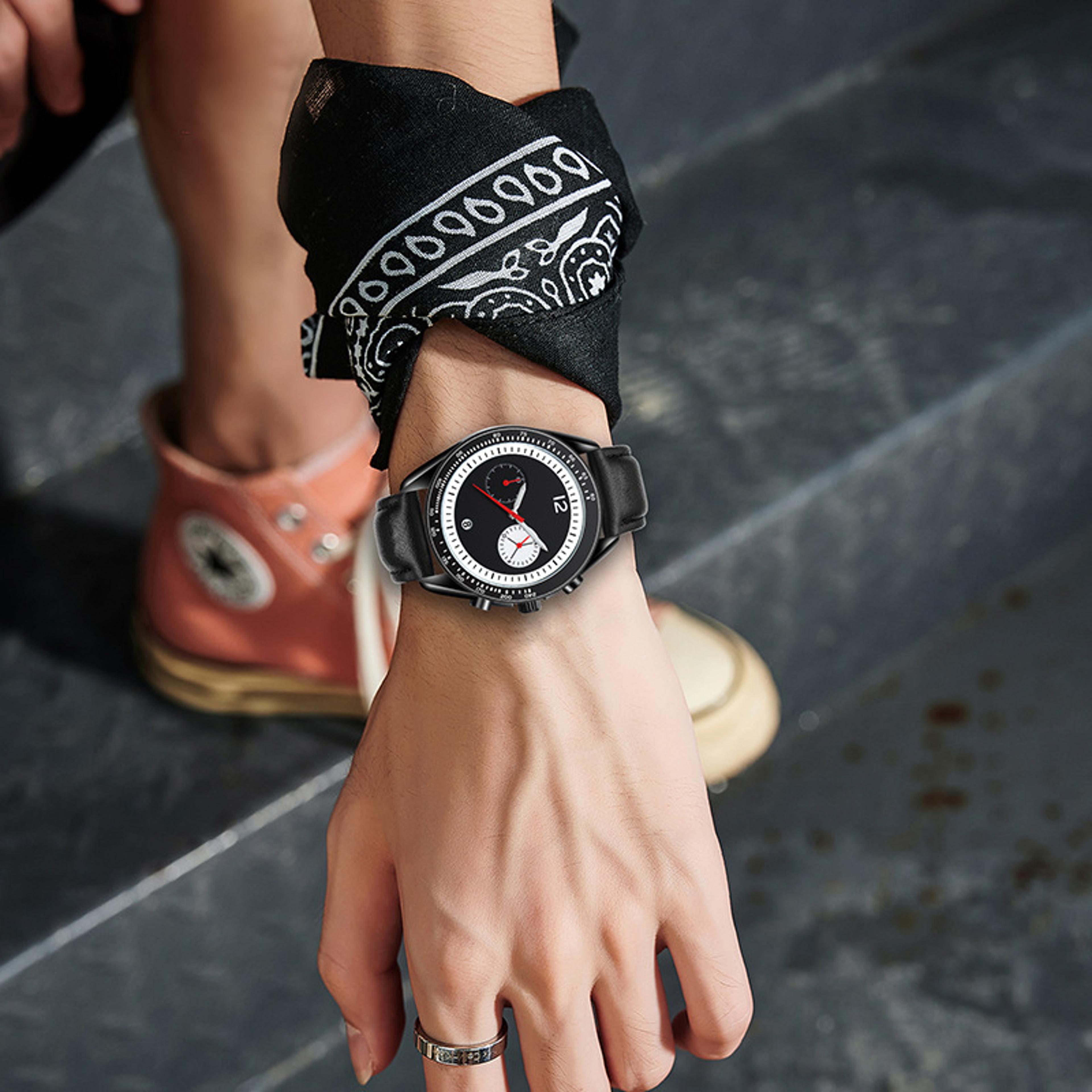 mens quartz watch creative design multifunction fashion wristwatch