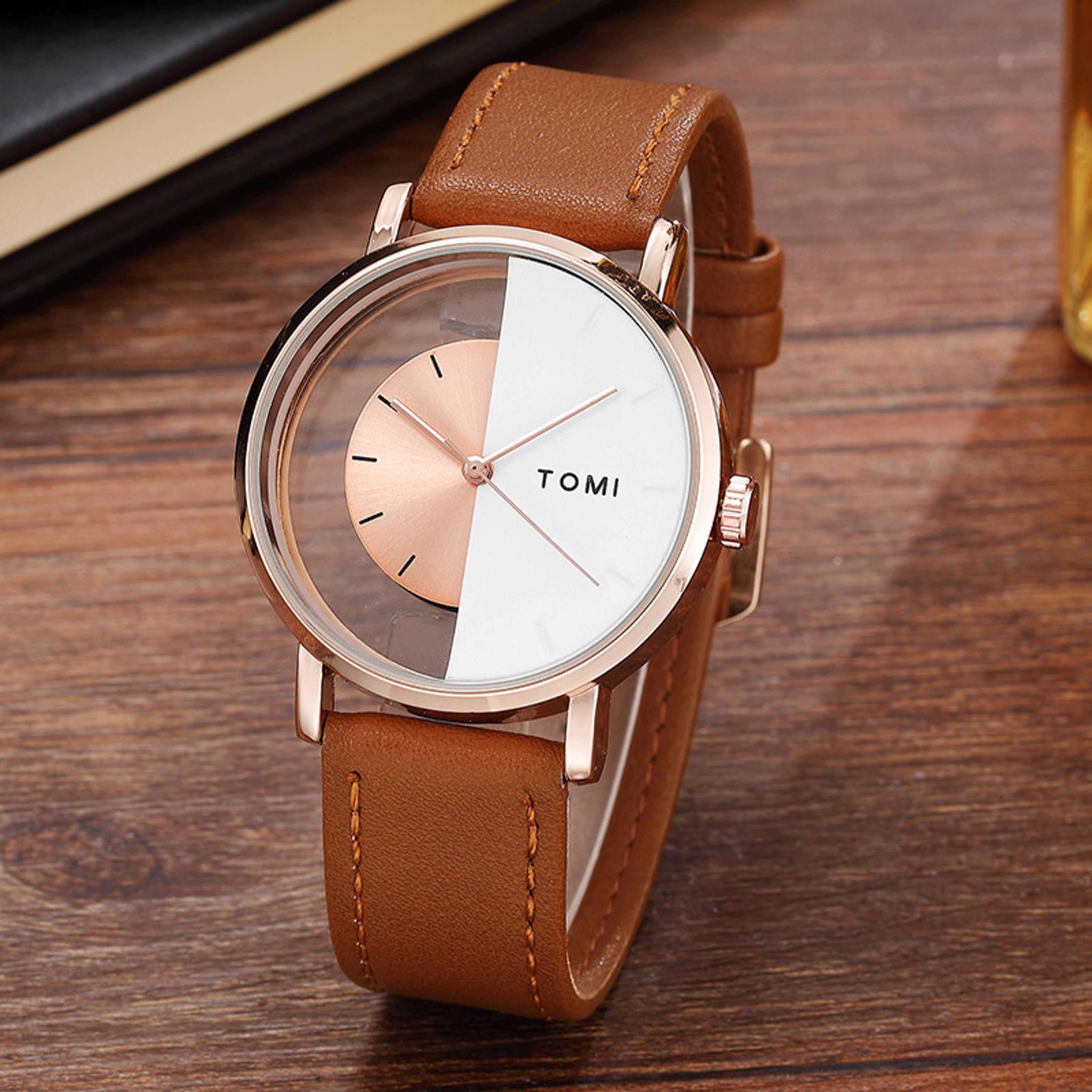 hollow dial unisex quartz watch see through fashion wristwatch
