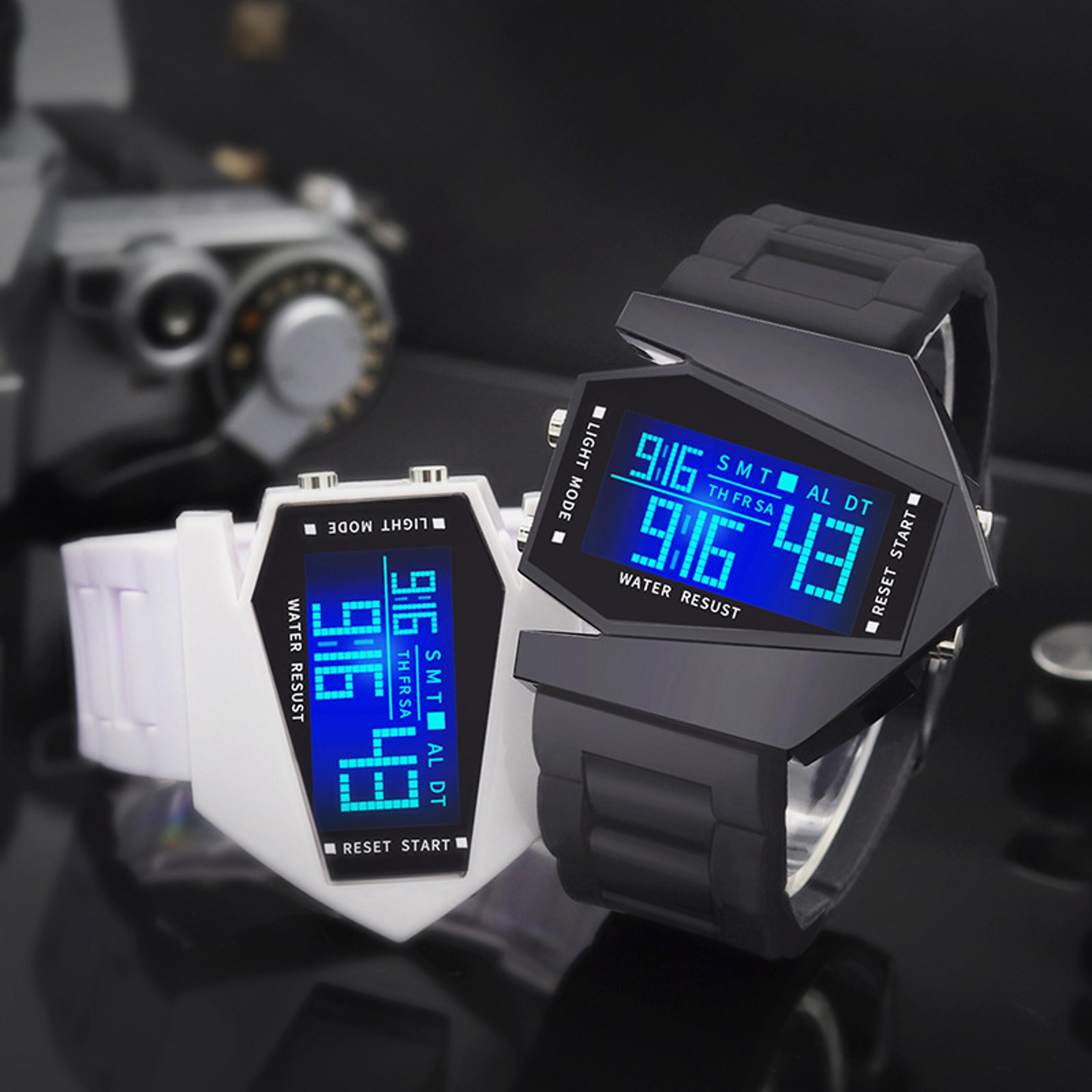 kids digital sports watch waterproof luminous alarm watch with silicone strap