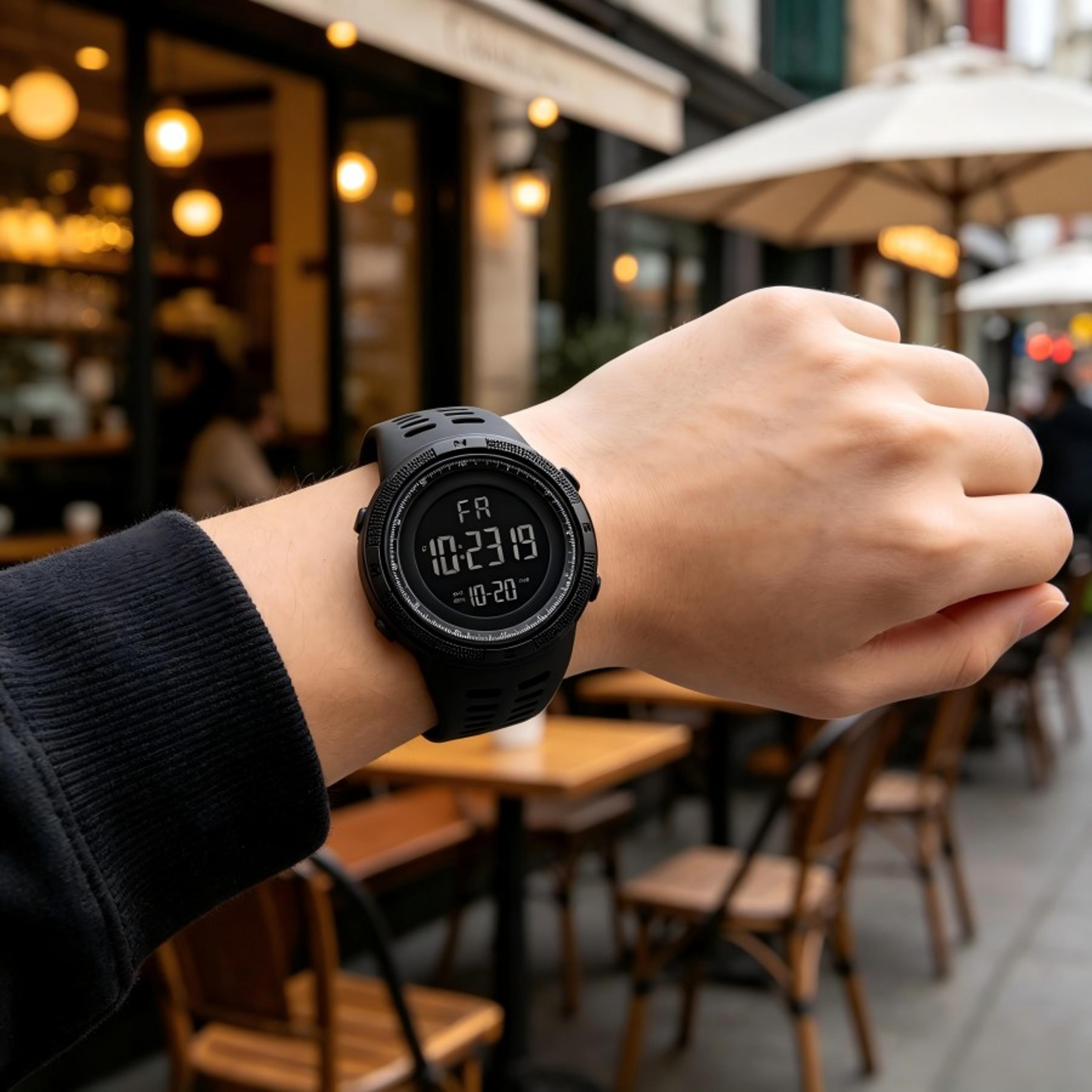 military waterproof digital sports watch with led backlight alarm and stopwatch