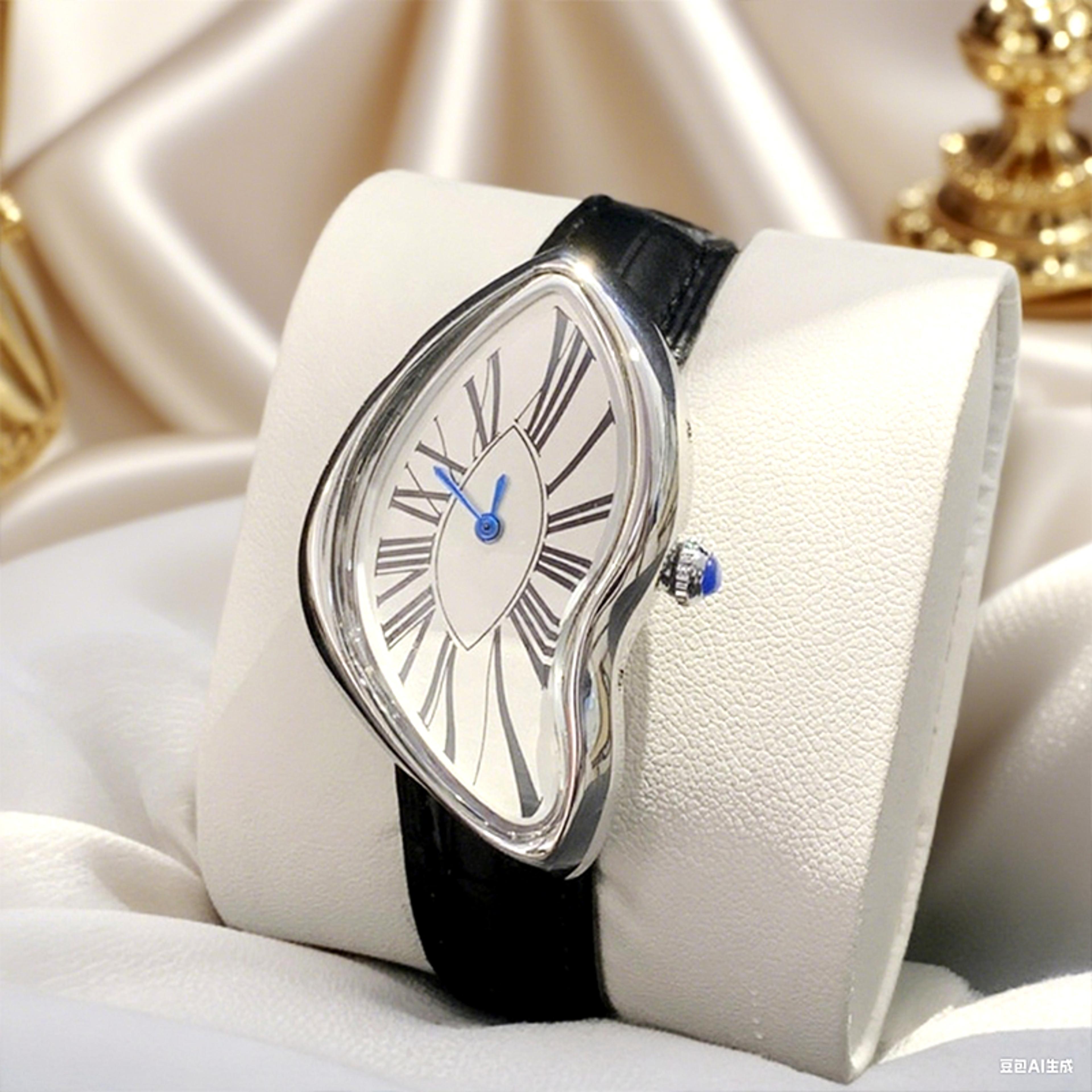 genuine leather quartz wristwatch water resistant casual leather strap watch