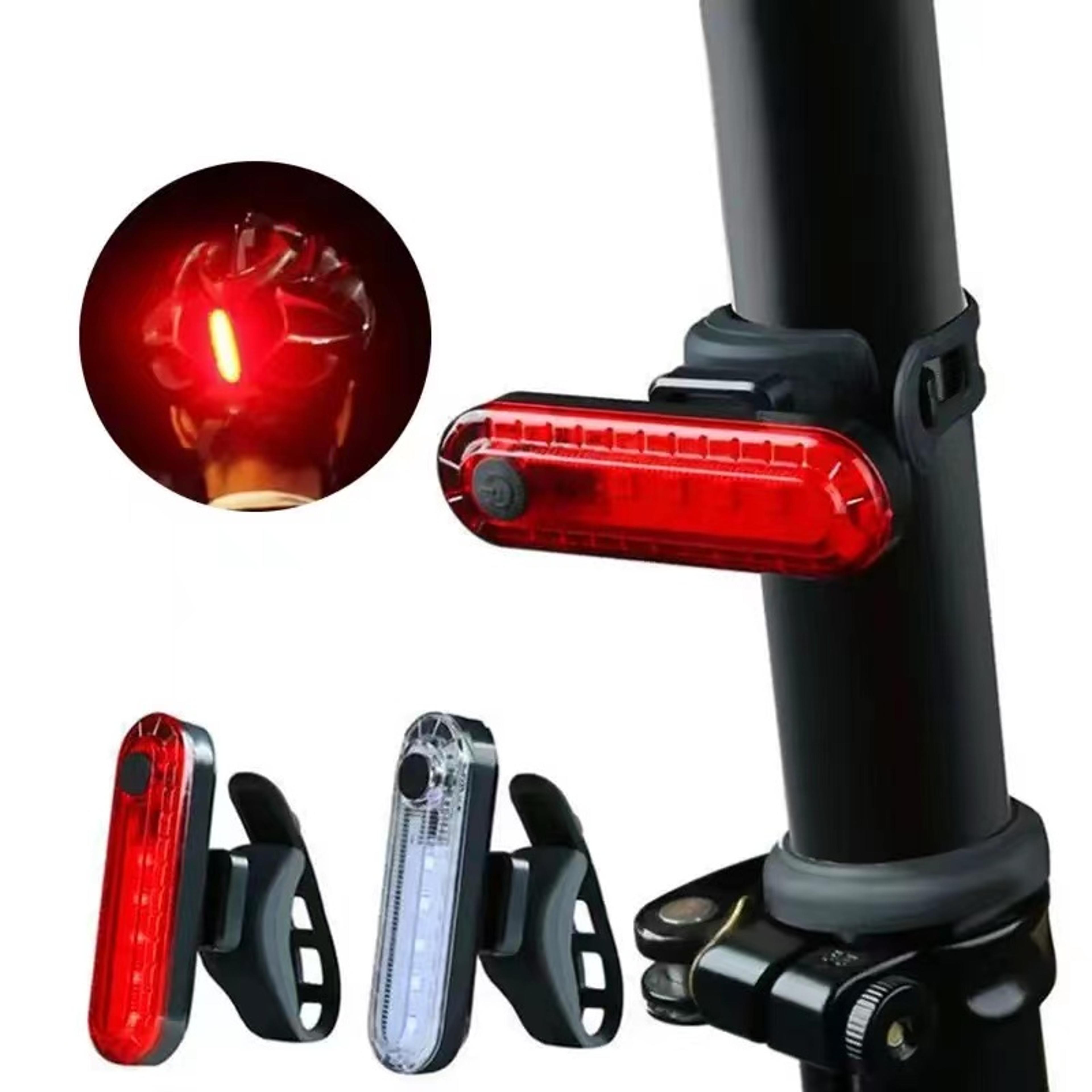 ultra bright usb rechargeable bike tail light red rear bicycle safety light