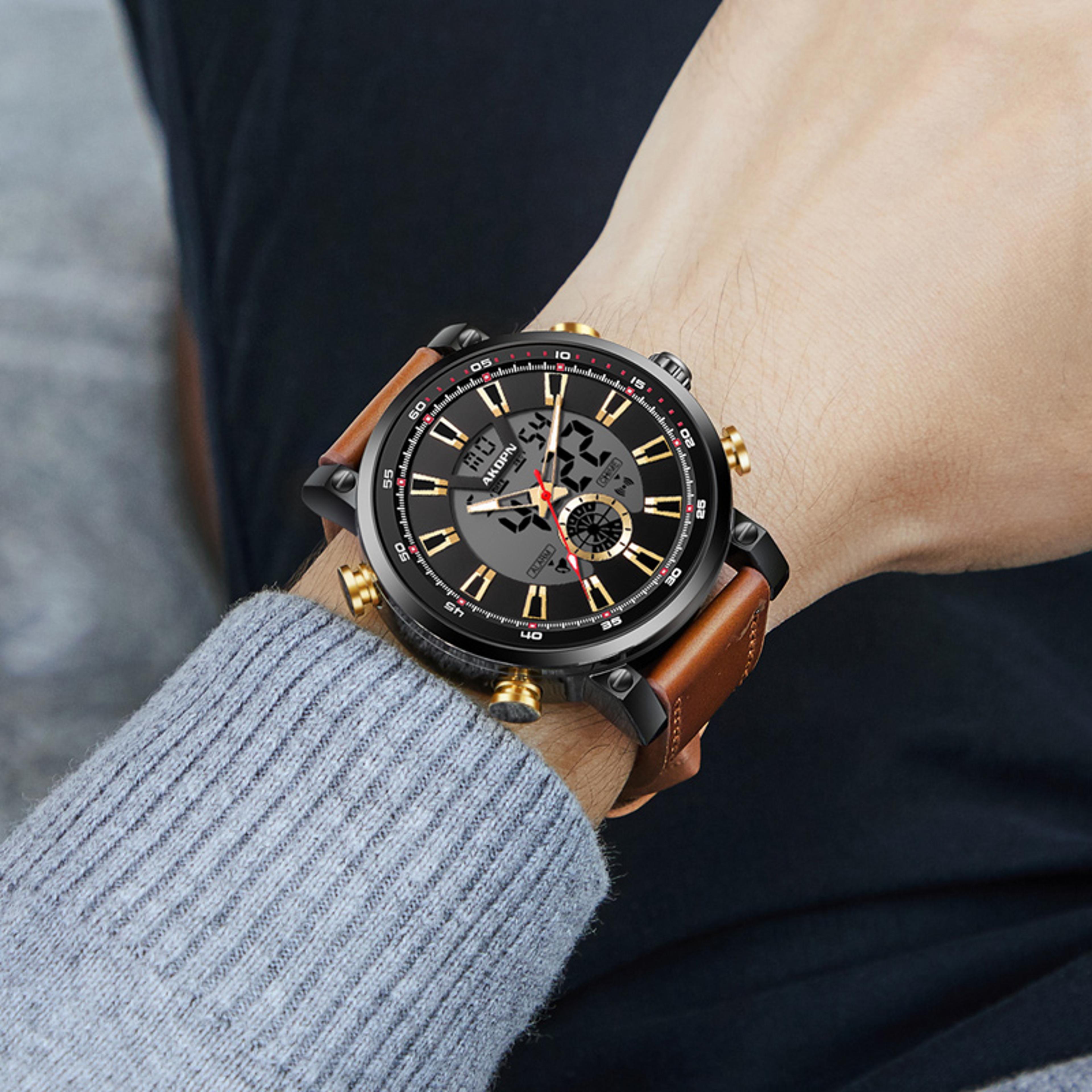 mens multifunction led digital sports watch outdoor military style quartz watch