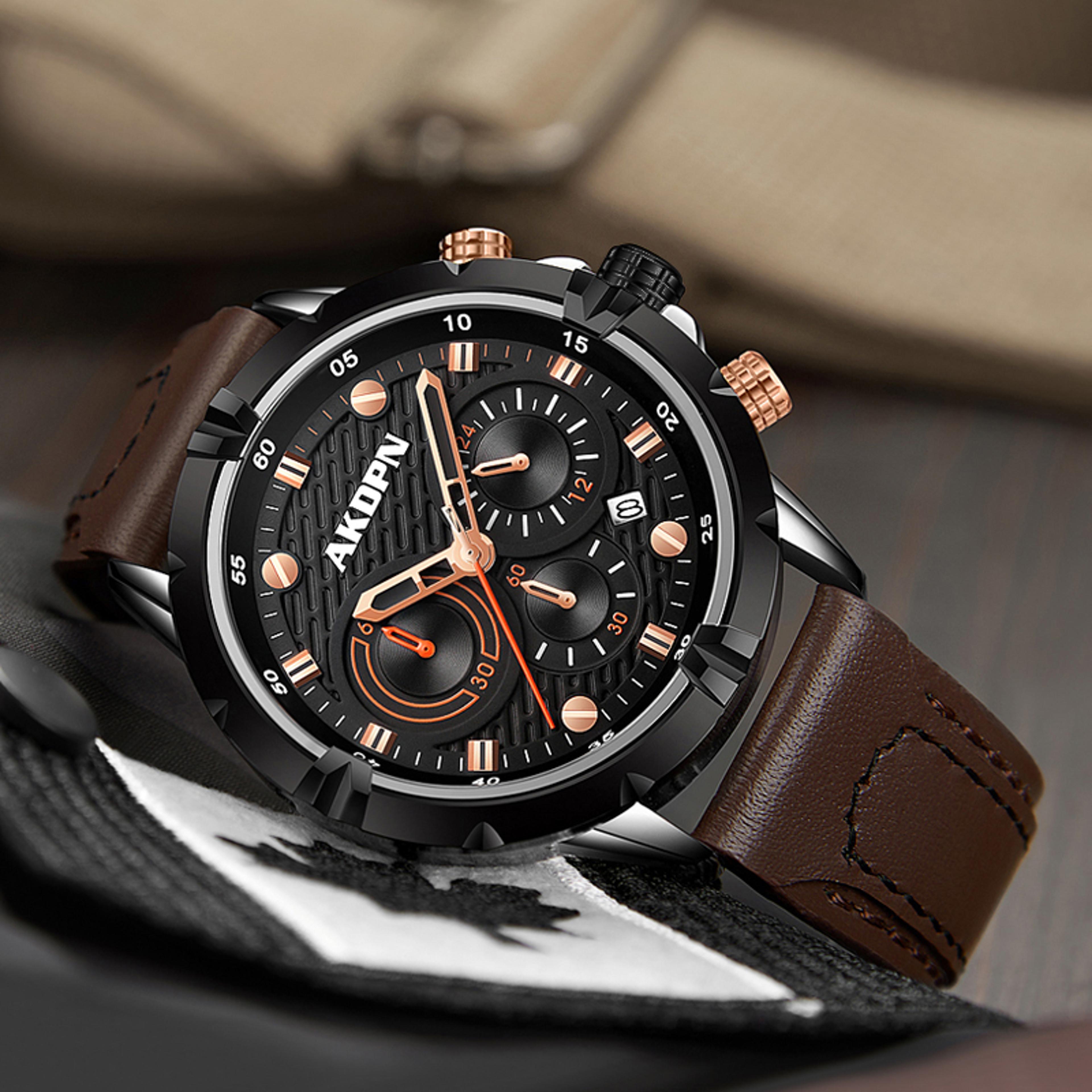mens multifunctional sports watch waterproof military quartz wristwatch