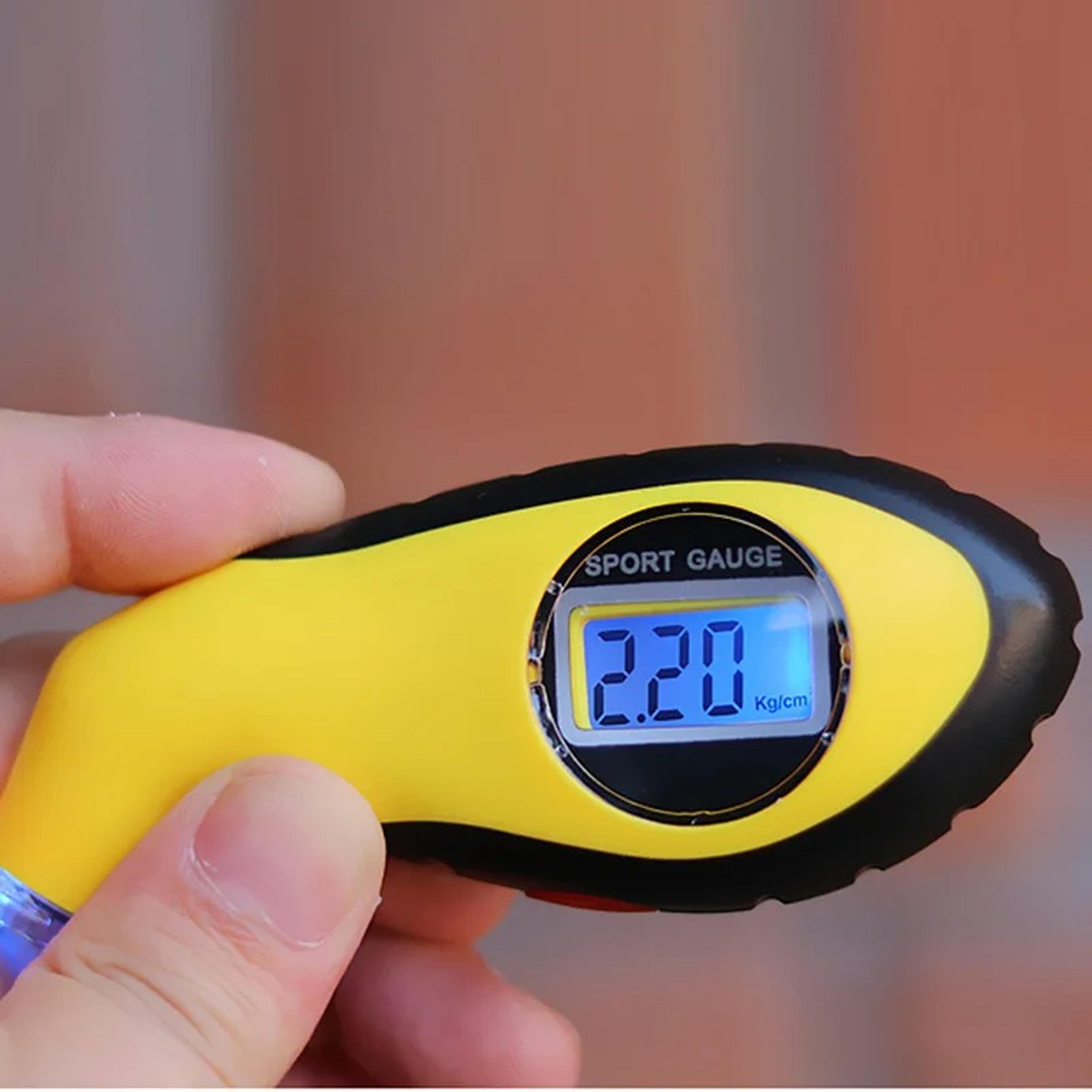 digital tire pressure gauge psi tester for car truck motorcycle bike with presta schrader valve