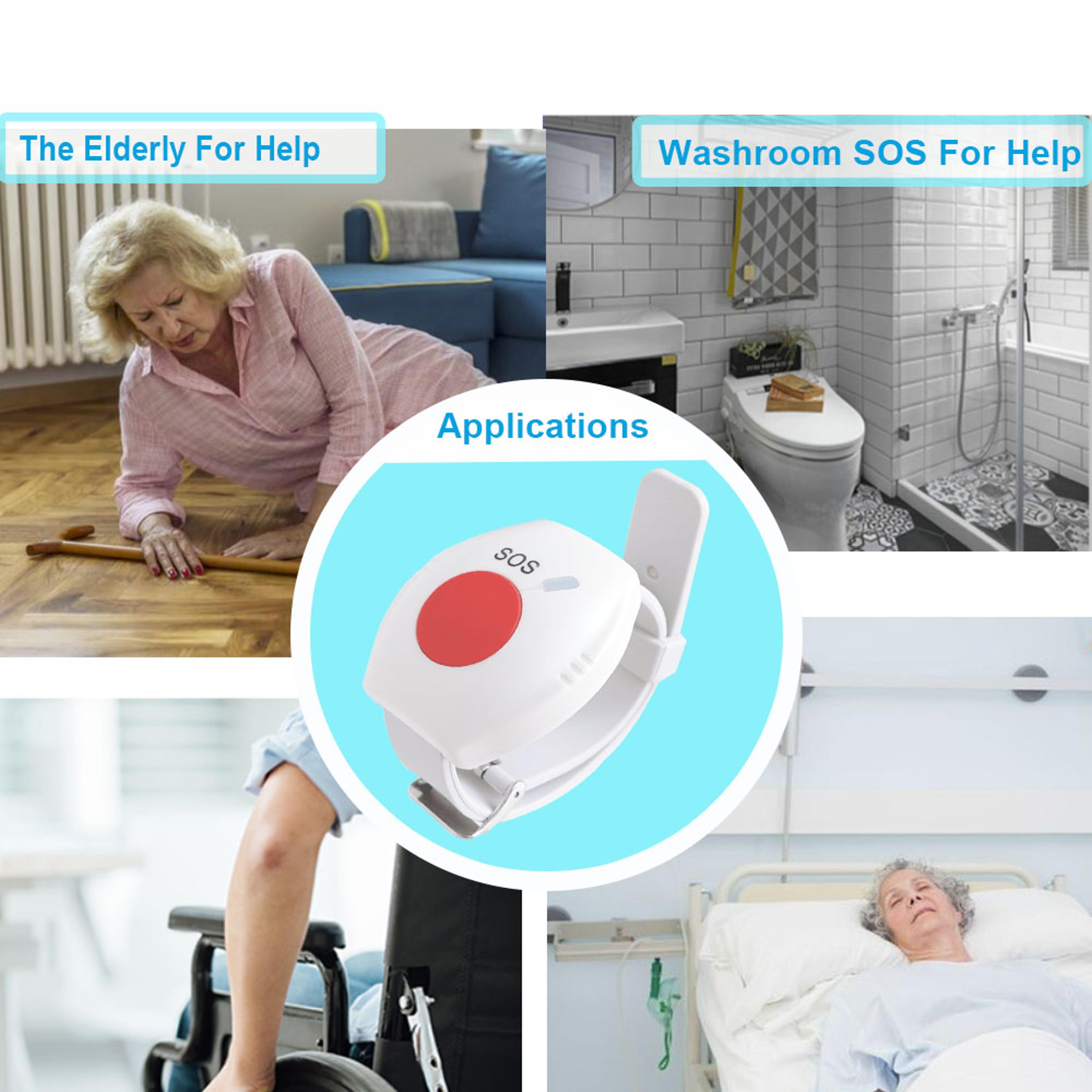 wifi elderly caregiver pager sos call button wireless medical alert system for seniors