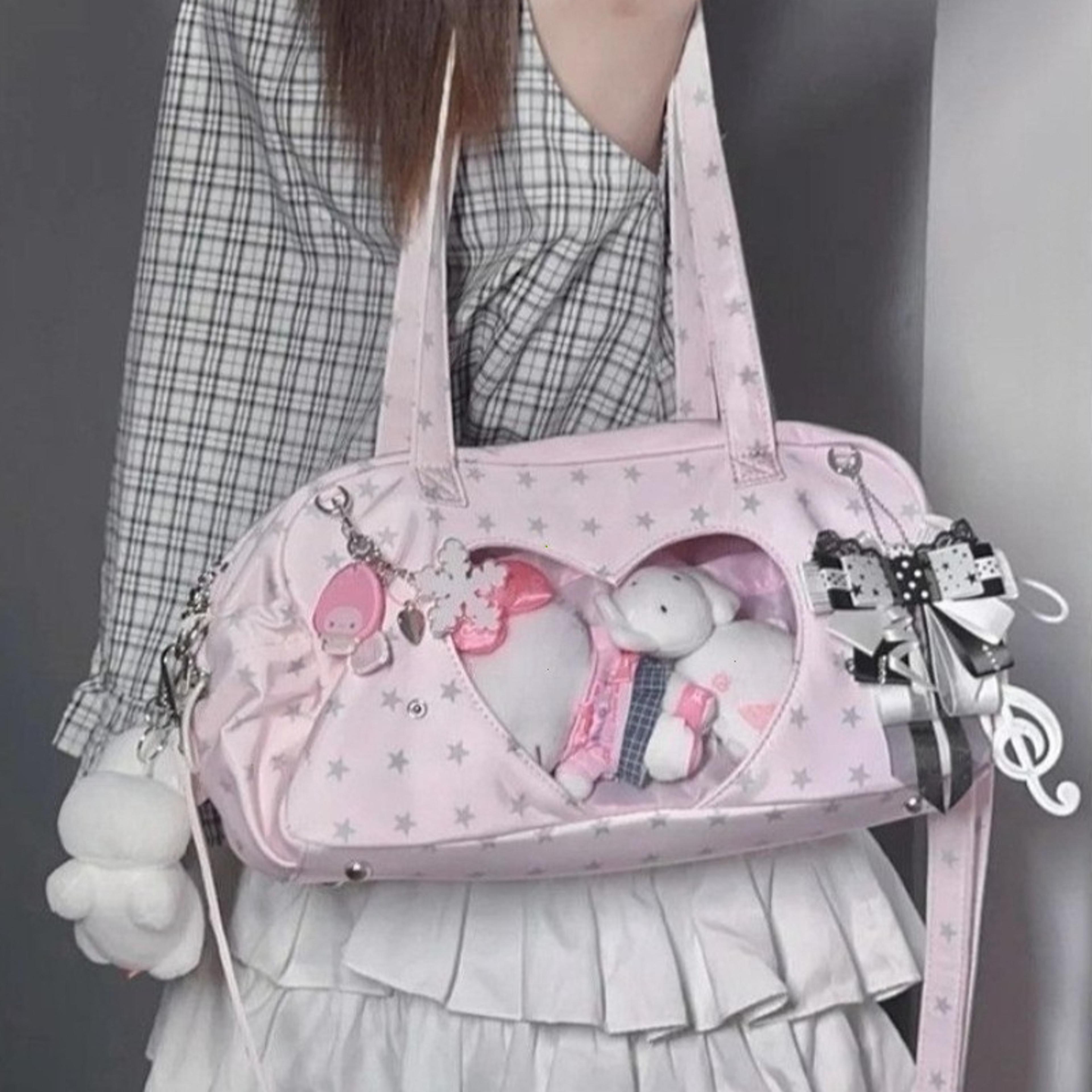 nylon crossbody shoulder bag with large capacity doctor shape