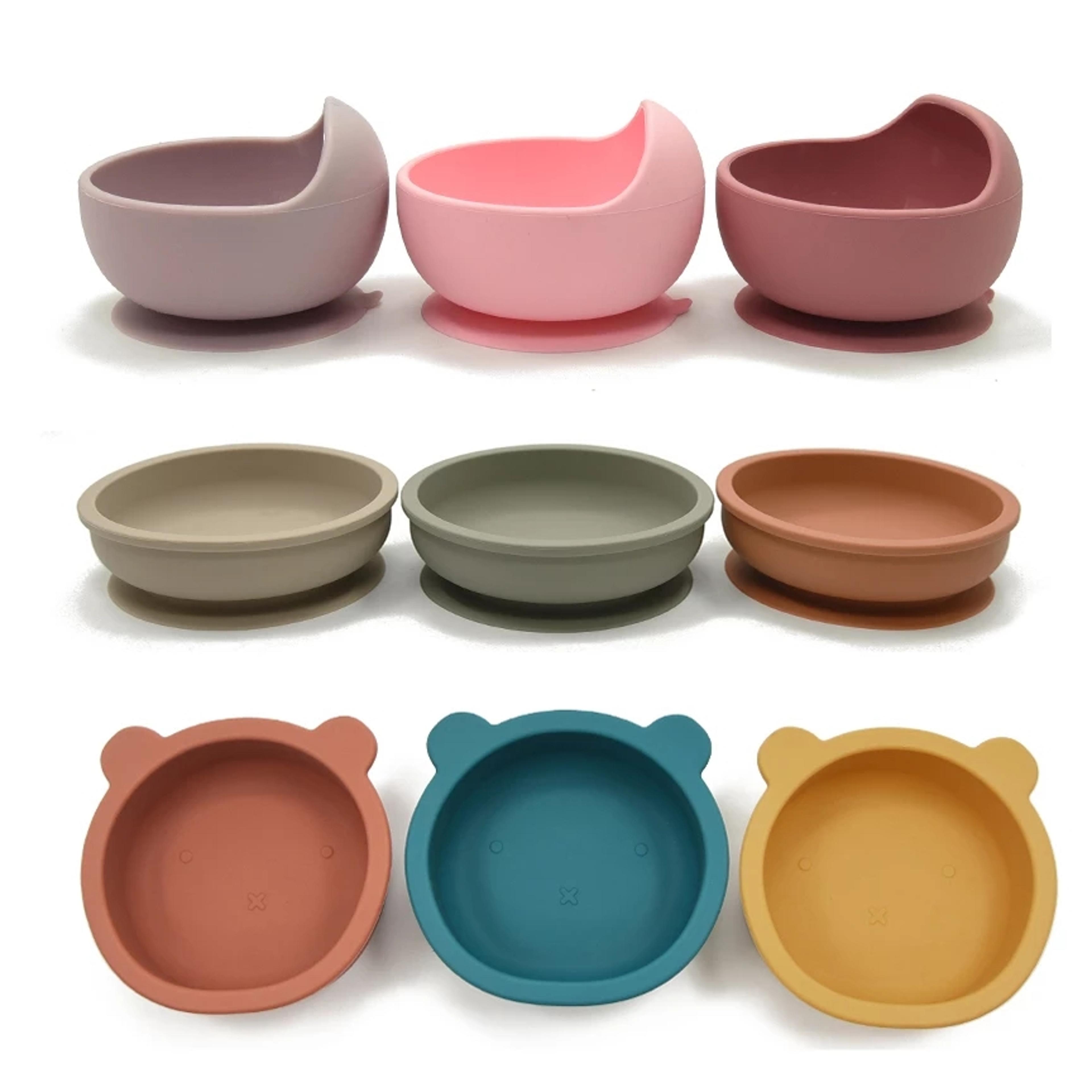 baby silicone suction bowl dinnerware set for infants
