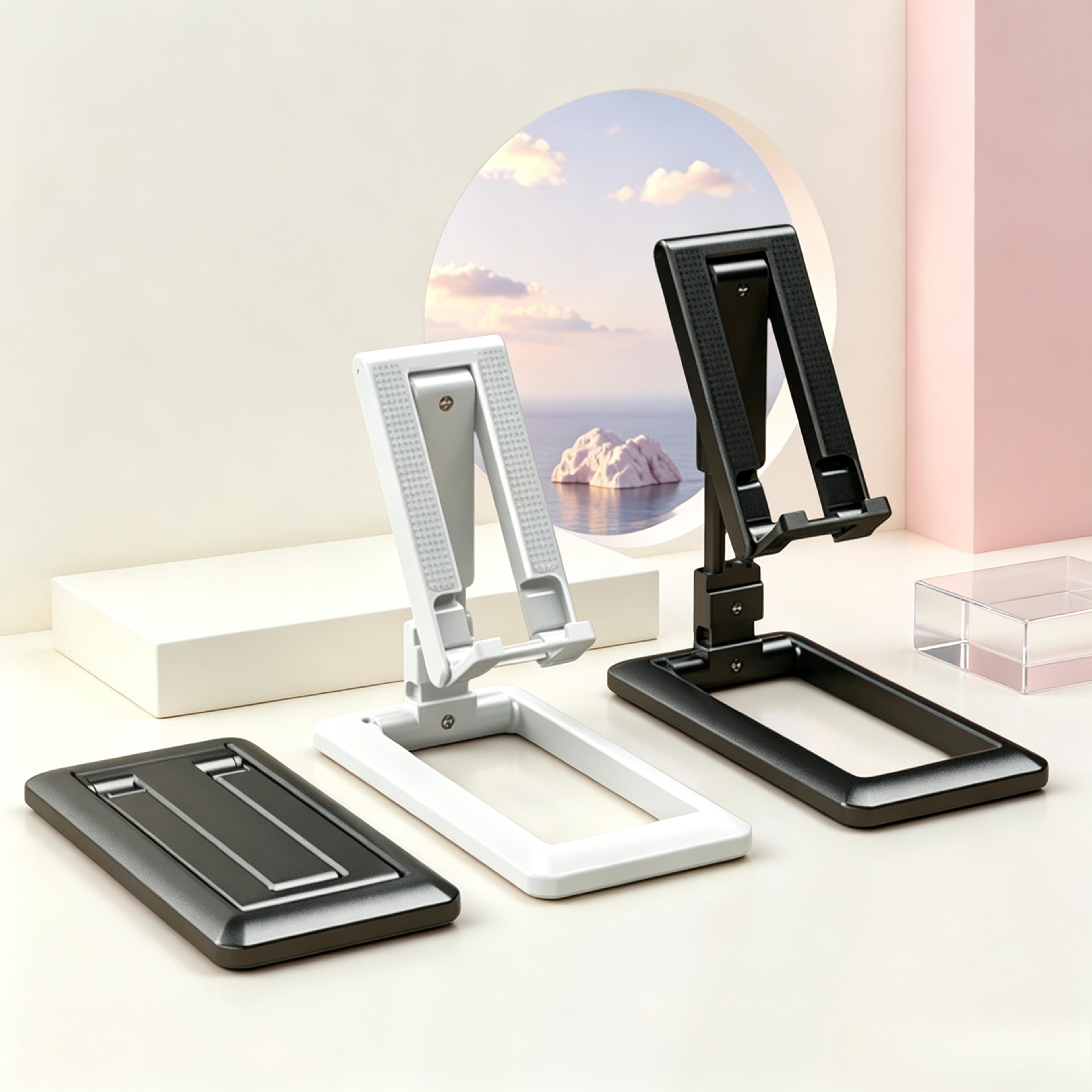adjustable phone and tablet stand with thickened stable base