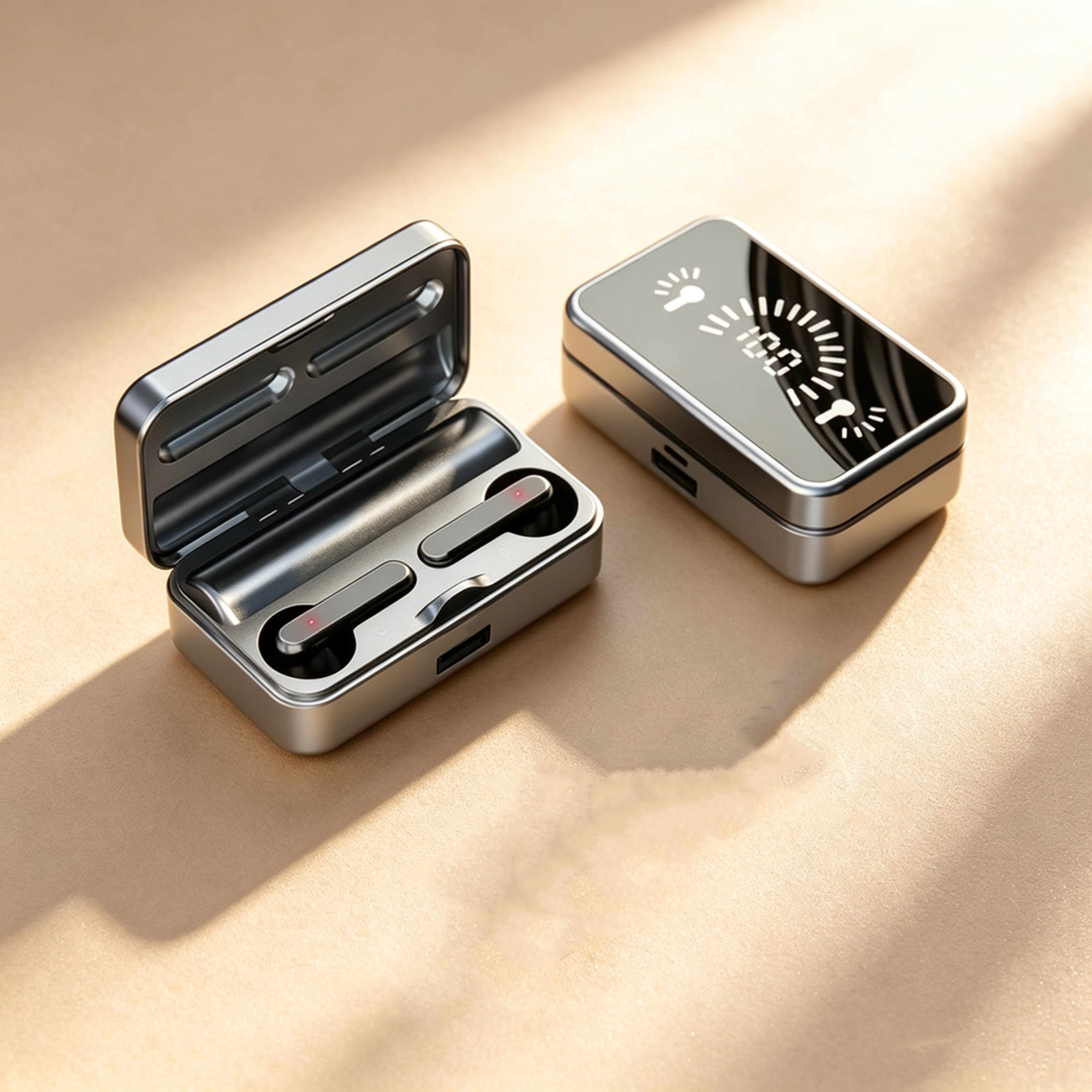 tws wireless bluetooth with active noise cancellation and microphone