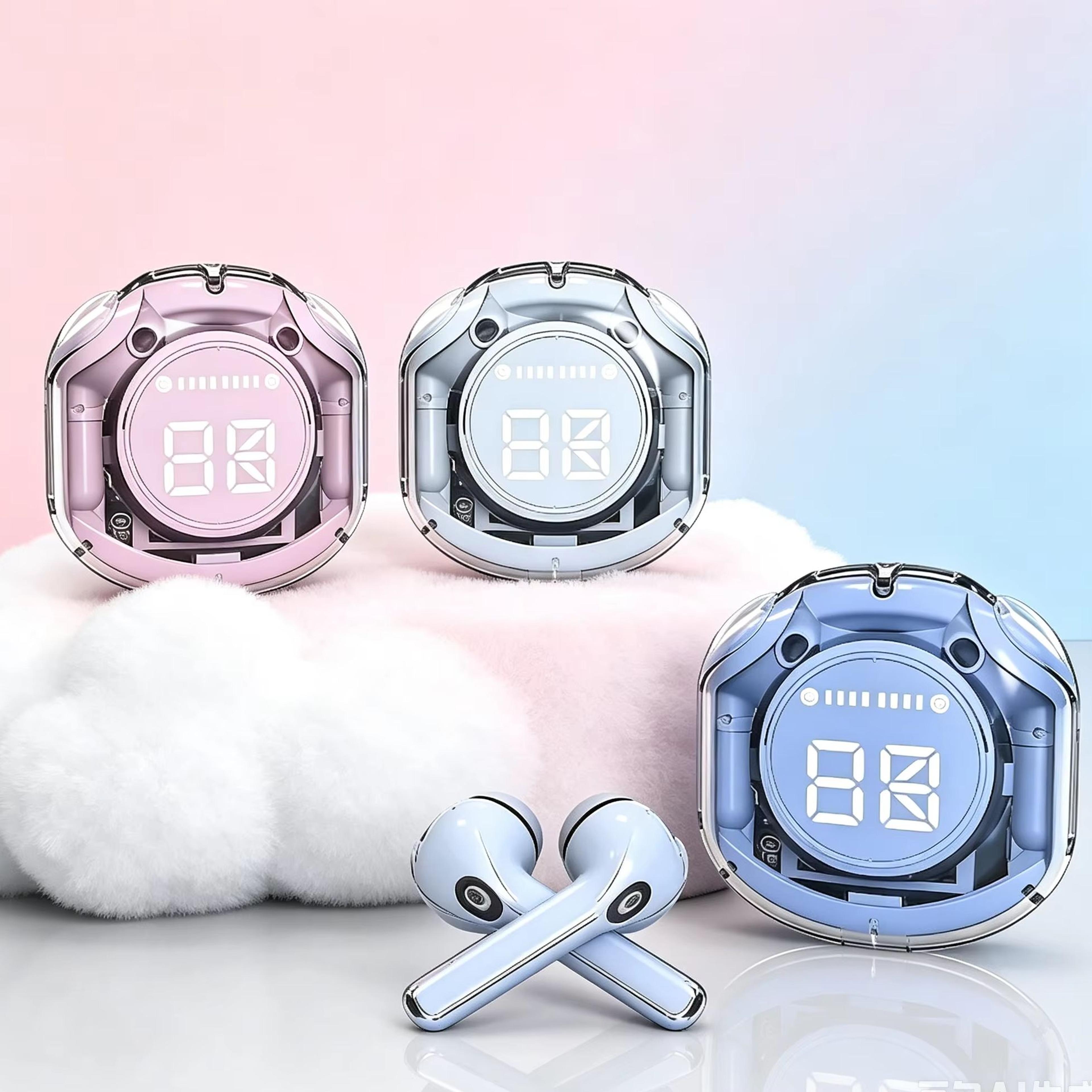 bluetooth wireless earbuds with noise cancellation and charging case