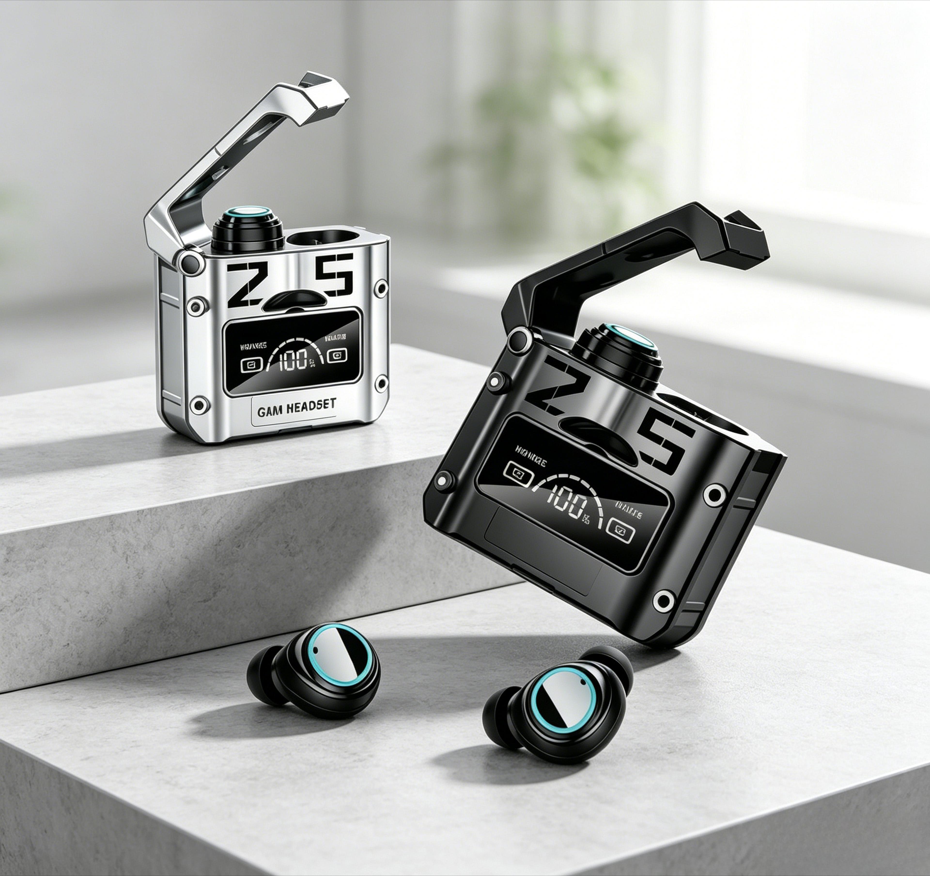 tws bluetooth wireless earbuds with active noise cancellation and touch controls
