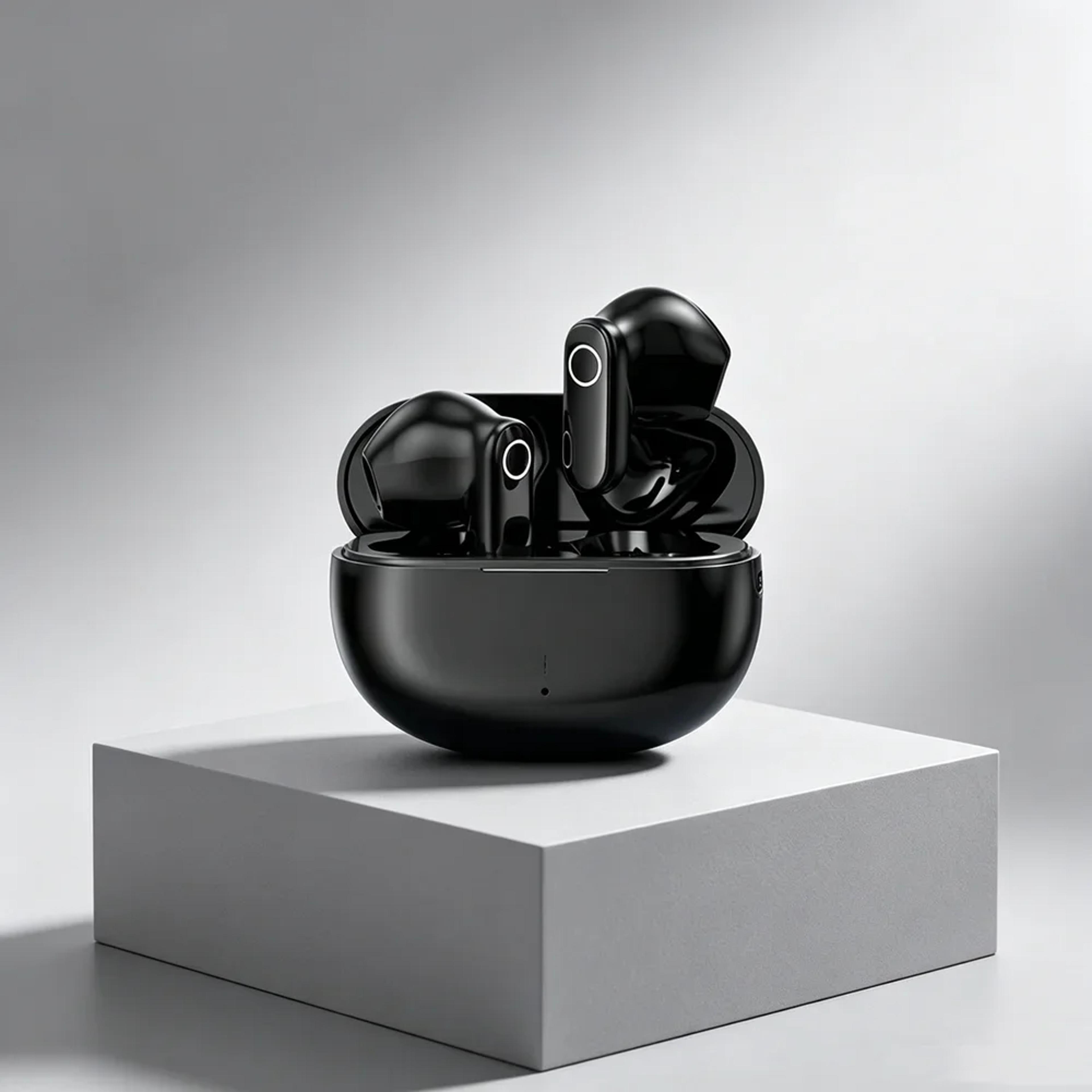 tws wireless bluetooth earbuds active noise cancelling in-ear headphones with charging case