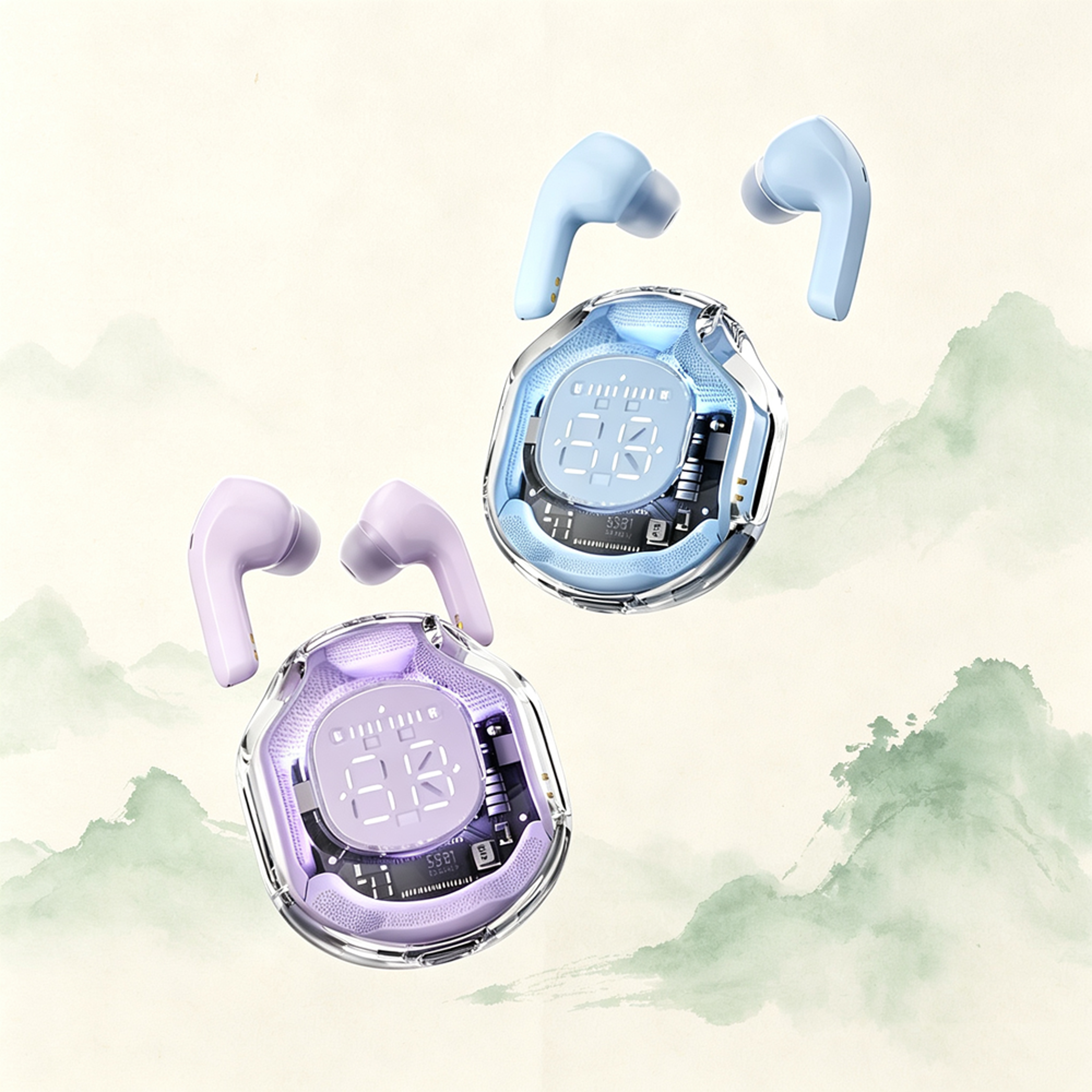 wireless bluetooth earbuds with active noise cancelling and adaptive eq tws in ear headphones