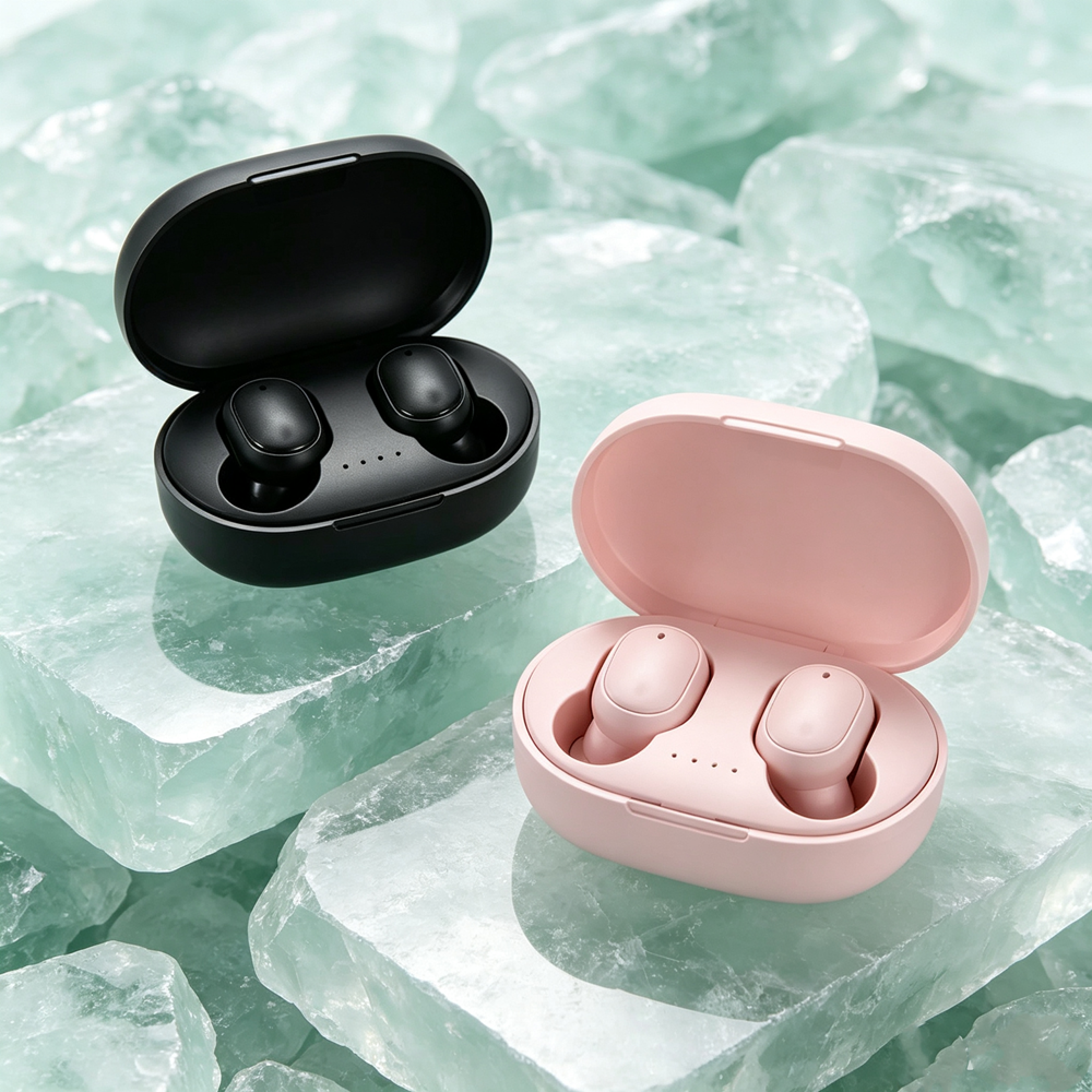 wireless bluetooth headset with boom microphone active noise cancelling in ear earbuds