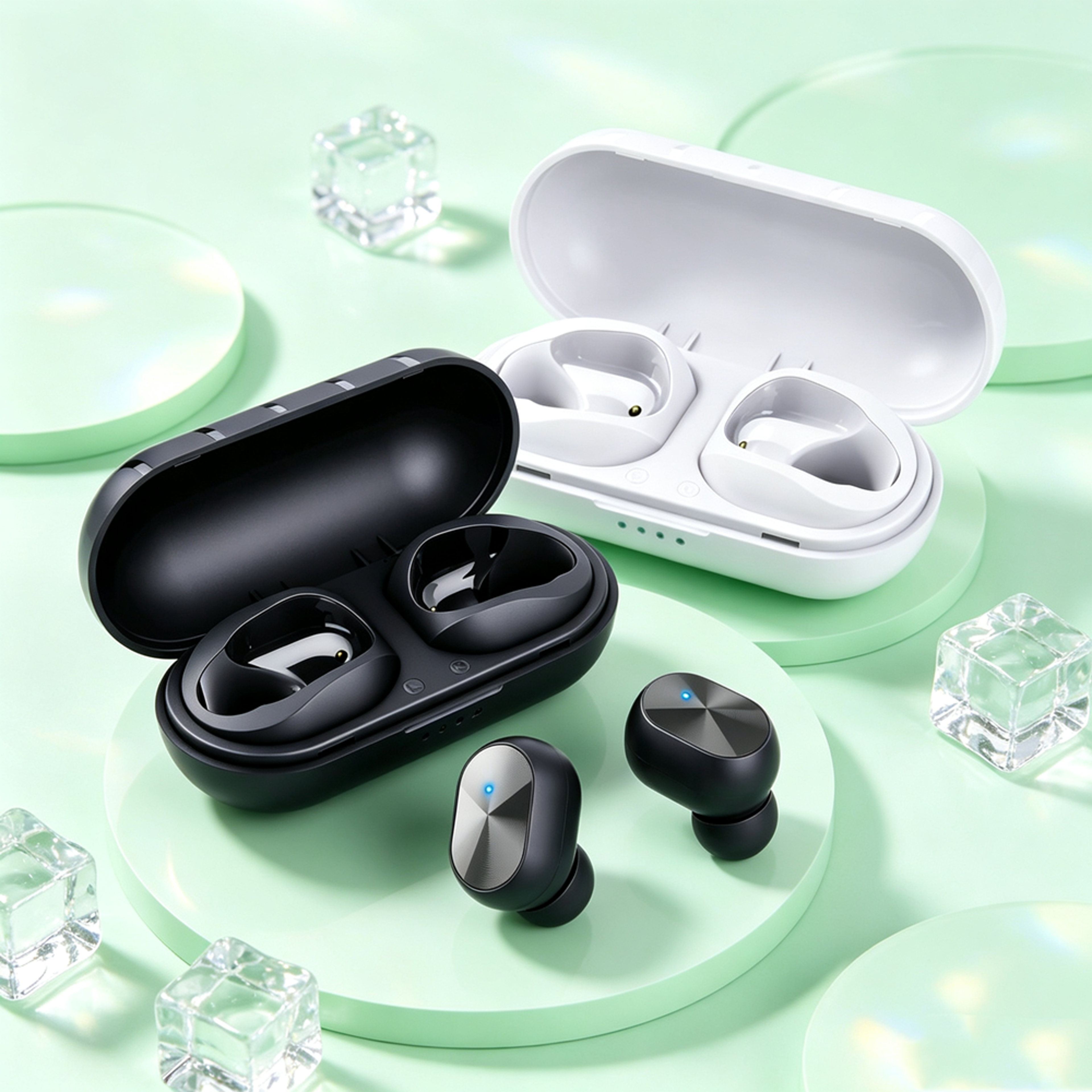 tws wireless headphones active noise canceling bluetooth in ear earphones