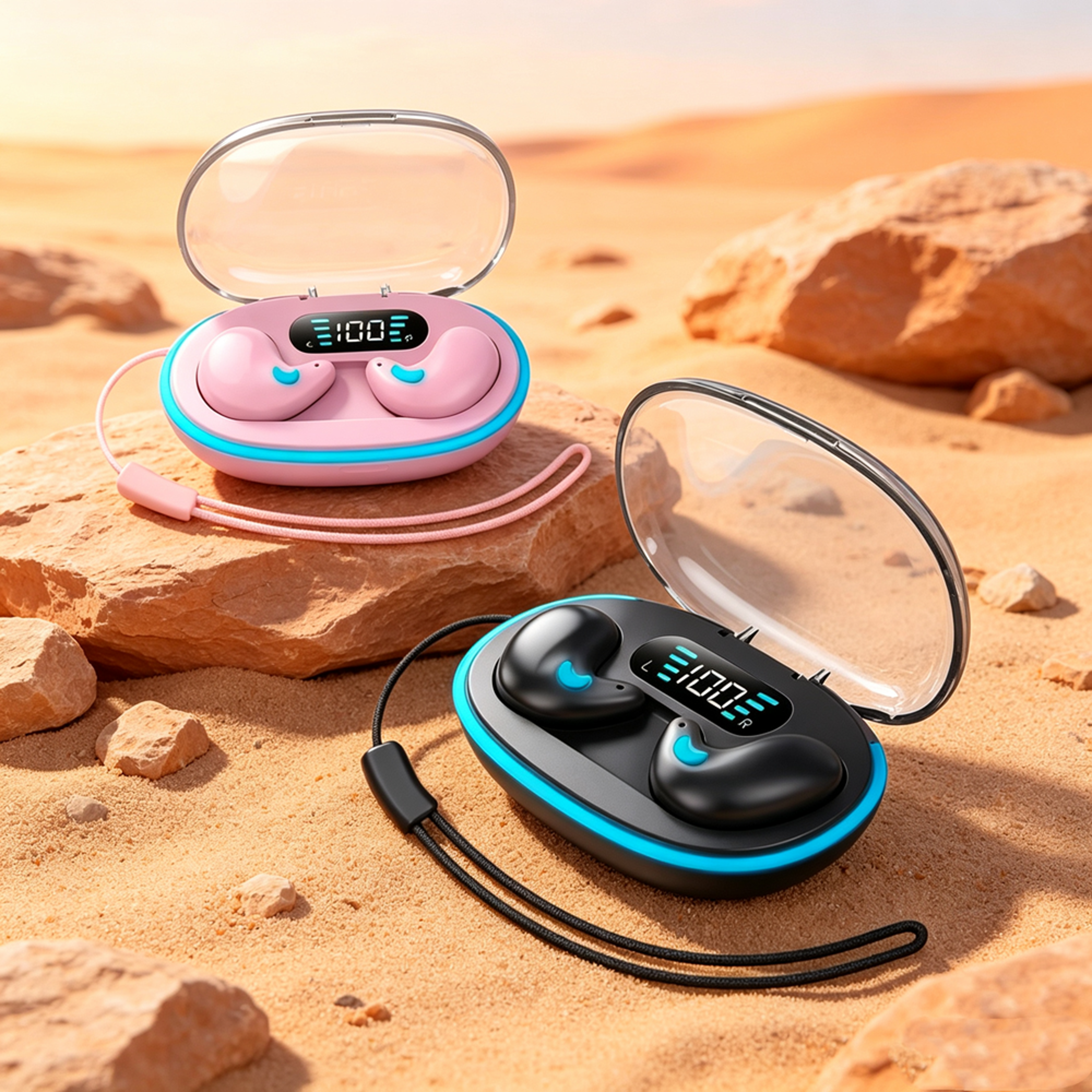 tws wireless bluetooth earphones active noise cancelling earbuds with charging case