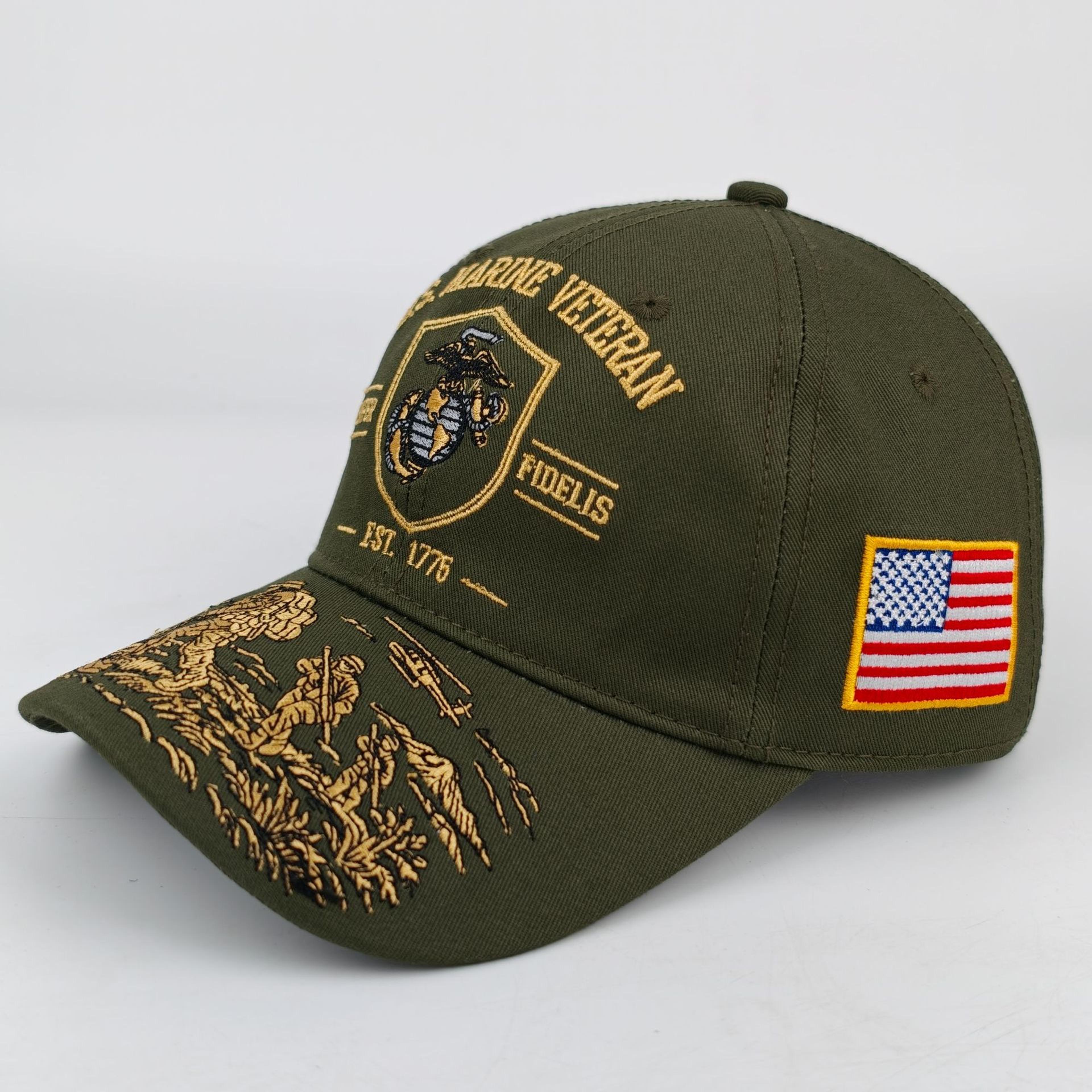 military style embroidered baseball cap unisex outdoor sunshade tactical cap navy commemorative edition