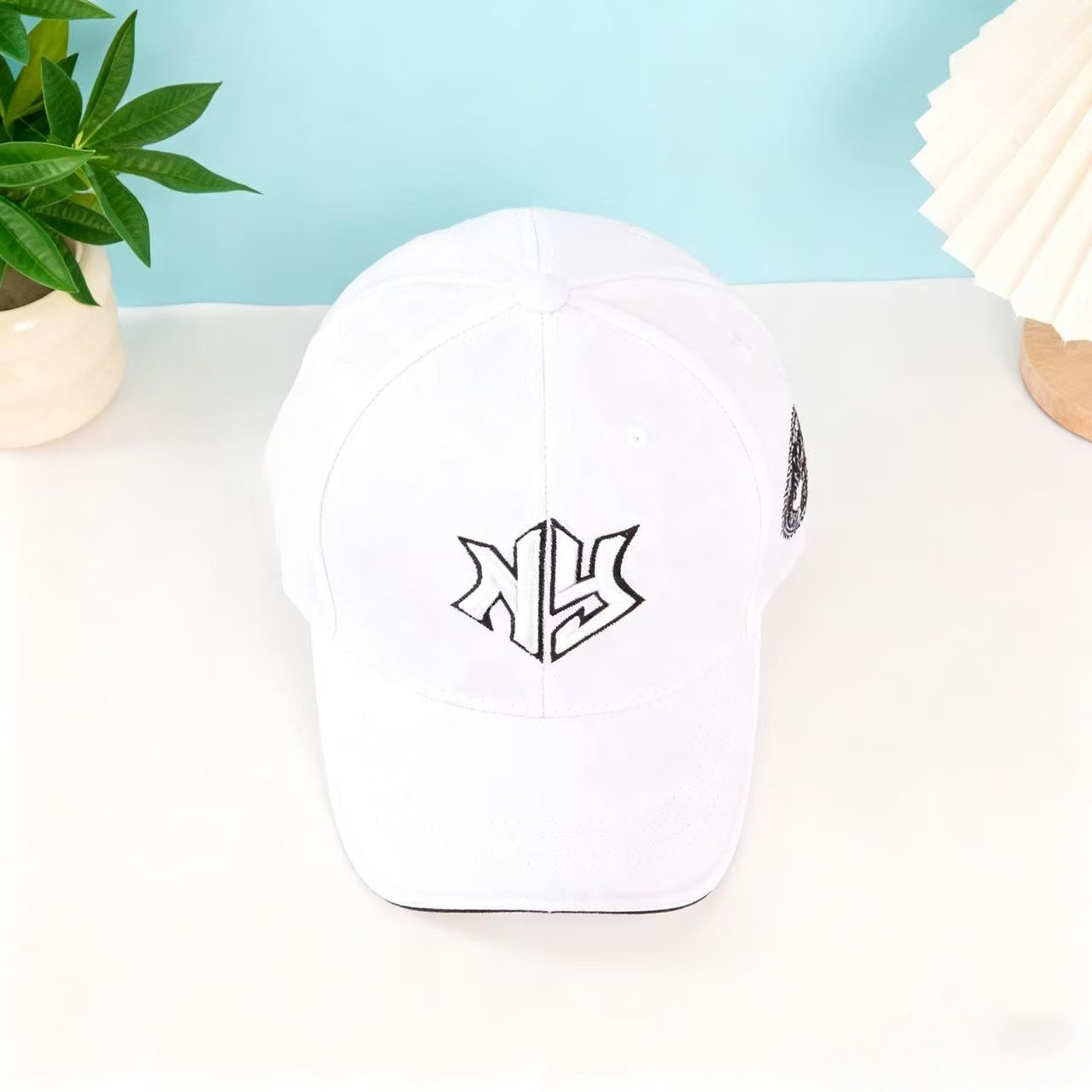 classic white unisex baseball cap adjustable retro sporty dad hat
