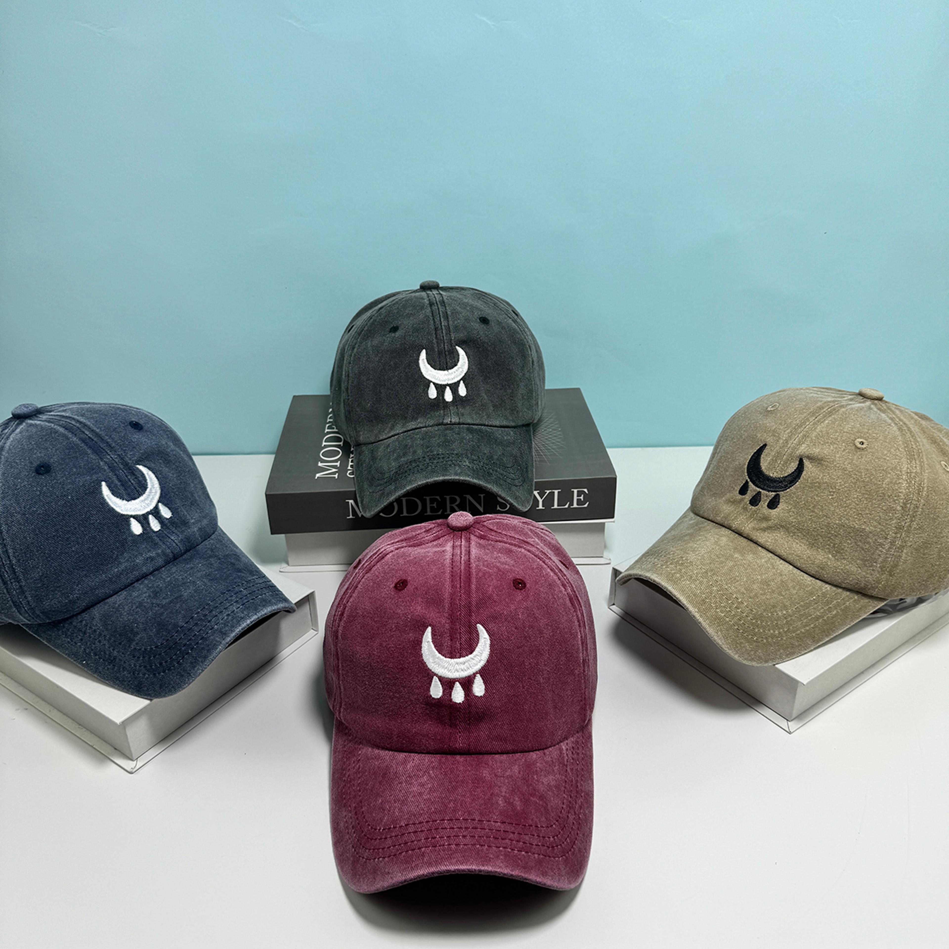 embroidered worn out trucker hat adjustable unisex casual baseball cap