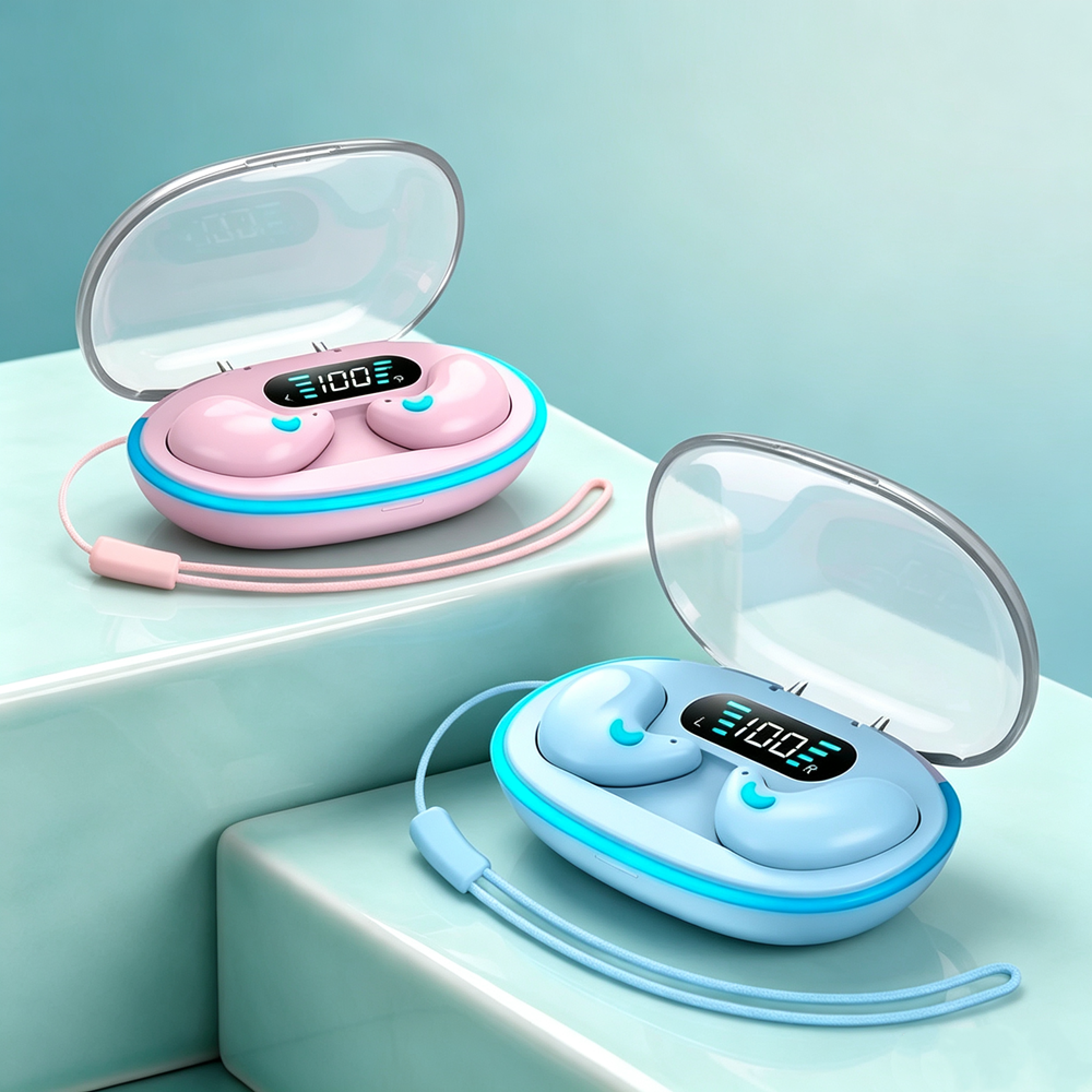 adaptive eq tws wireless earbuds active noise cancelling bluetooth headphones with charging case