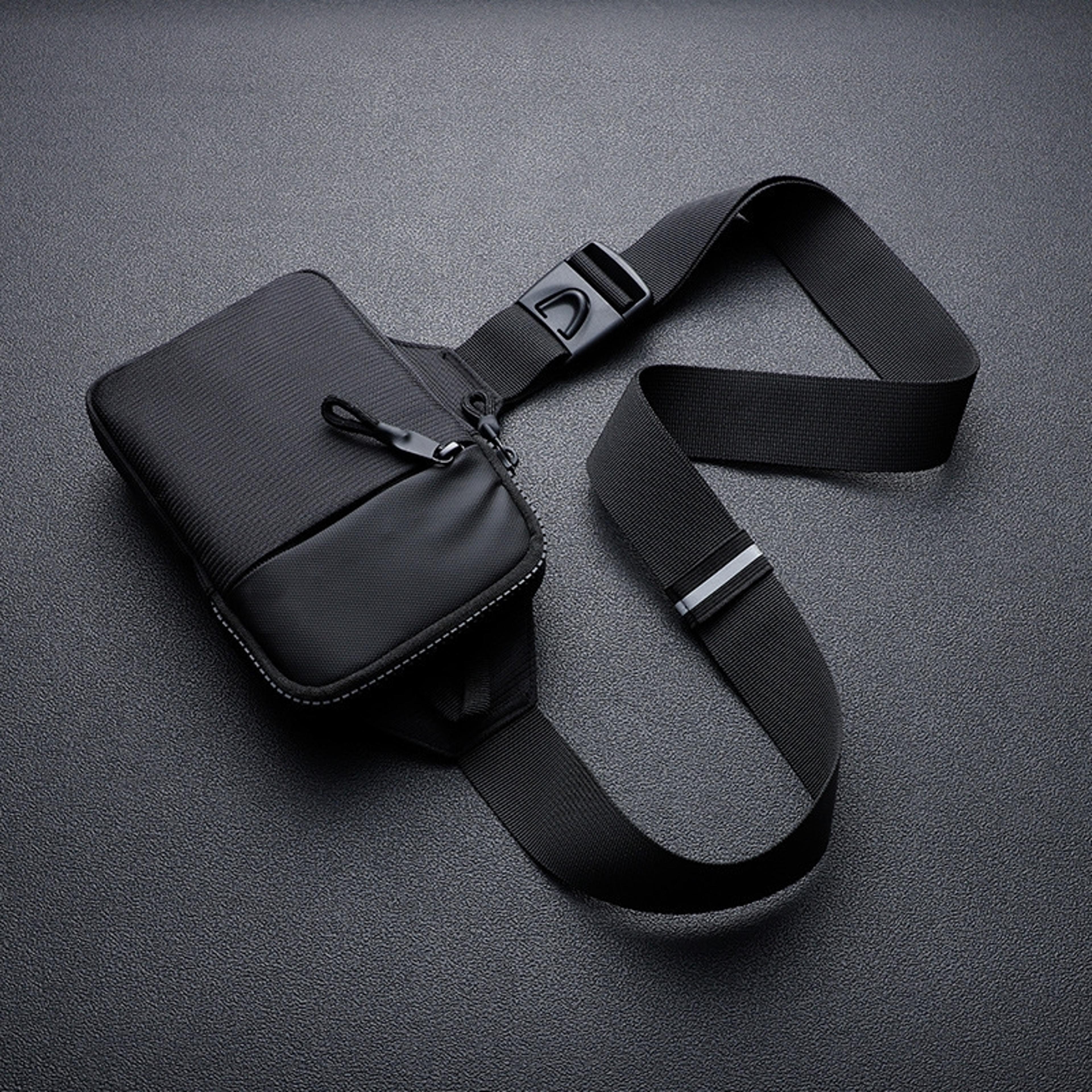 unisex nylon crossbody chest bag for sports leisure and daily travel