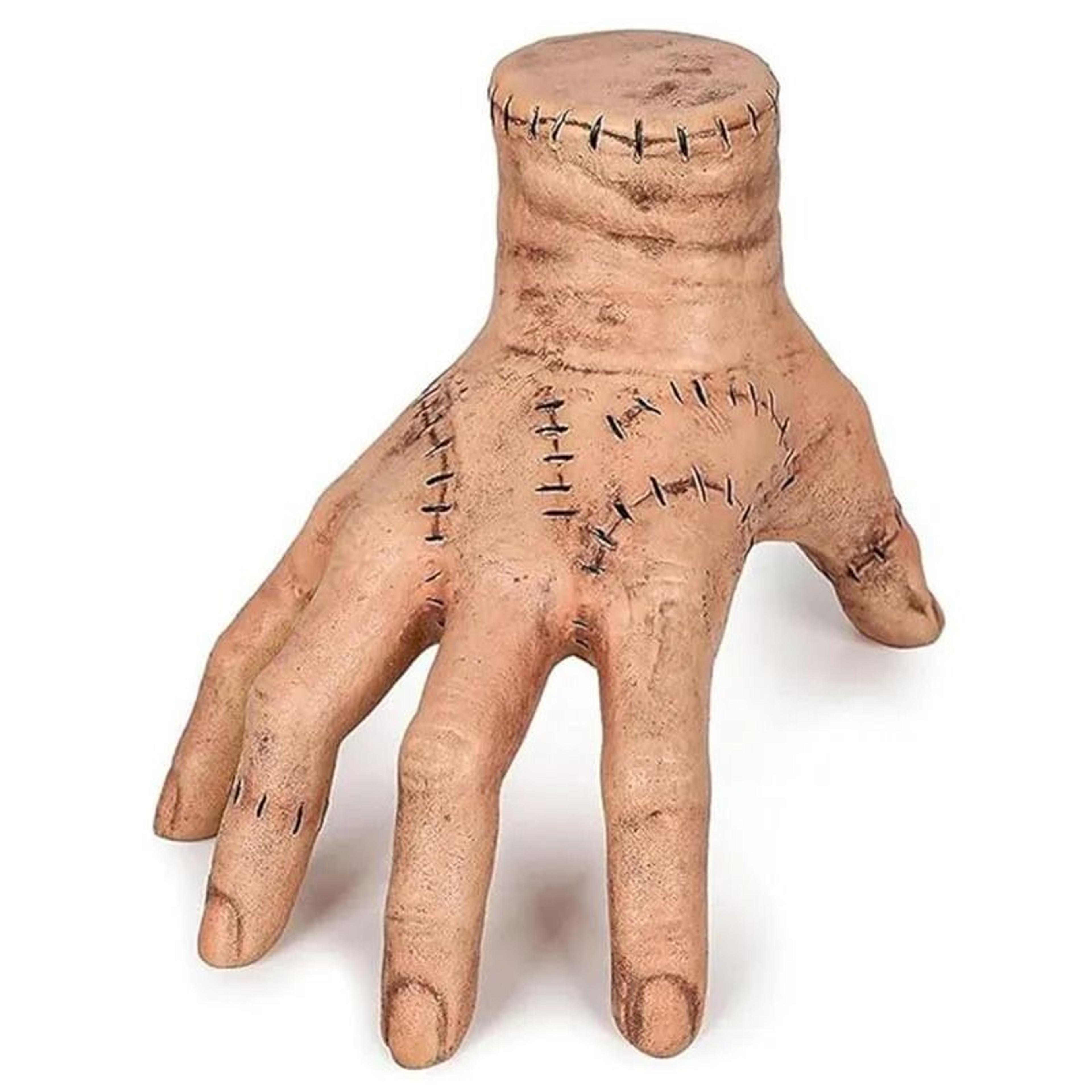 realistic stitched severed hand figurine halloween cosplay decoration prop
