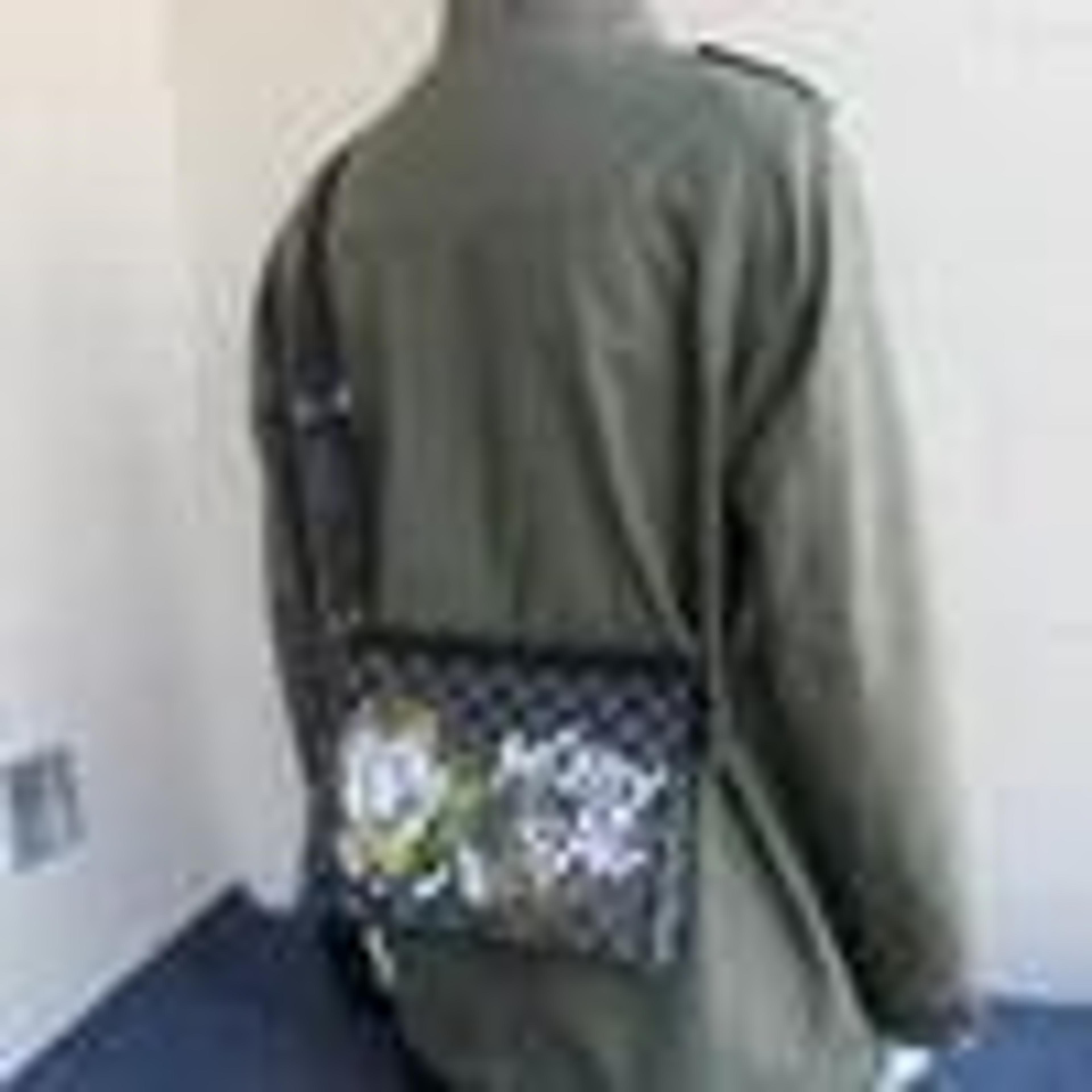 mens pvc crossbody bag with cartoon pattern and letter detail