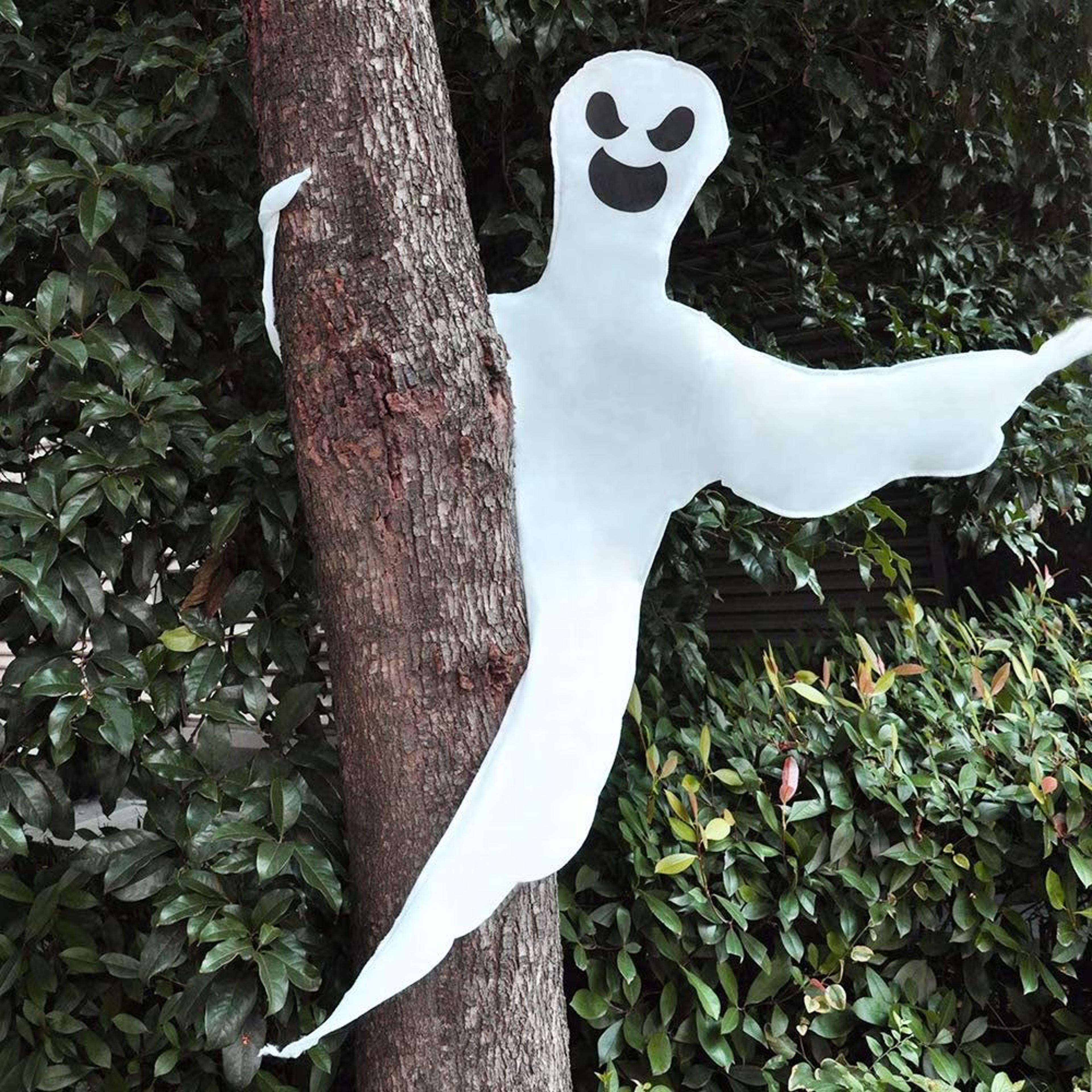 halloween ghost decoration with bendable arms for trees and outdoor displays