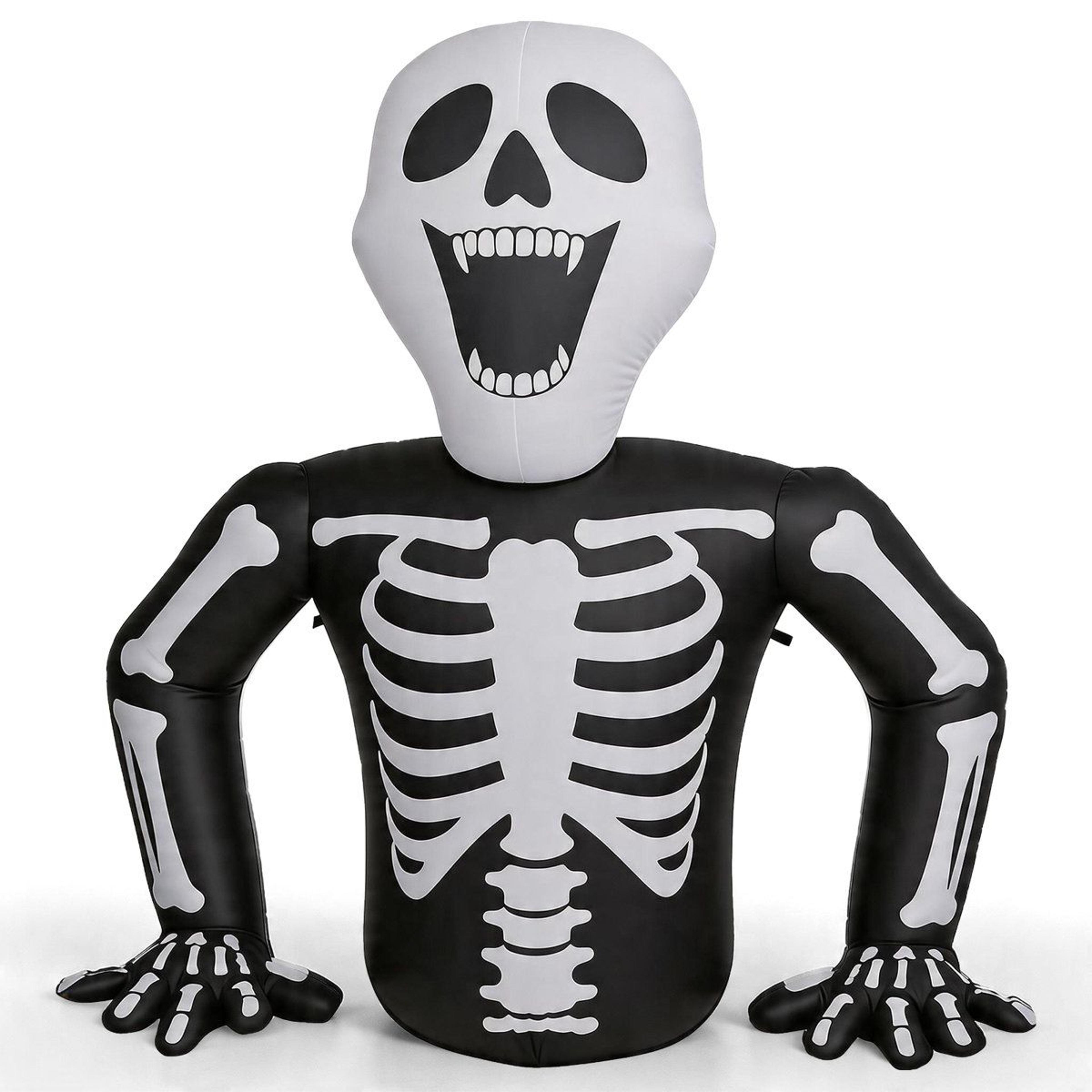 led inflatable halloween skeleton decoration with built in lights
