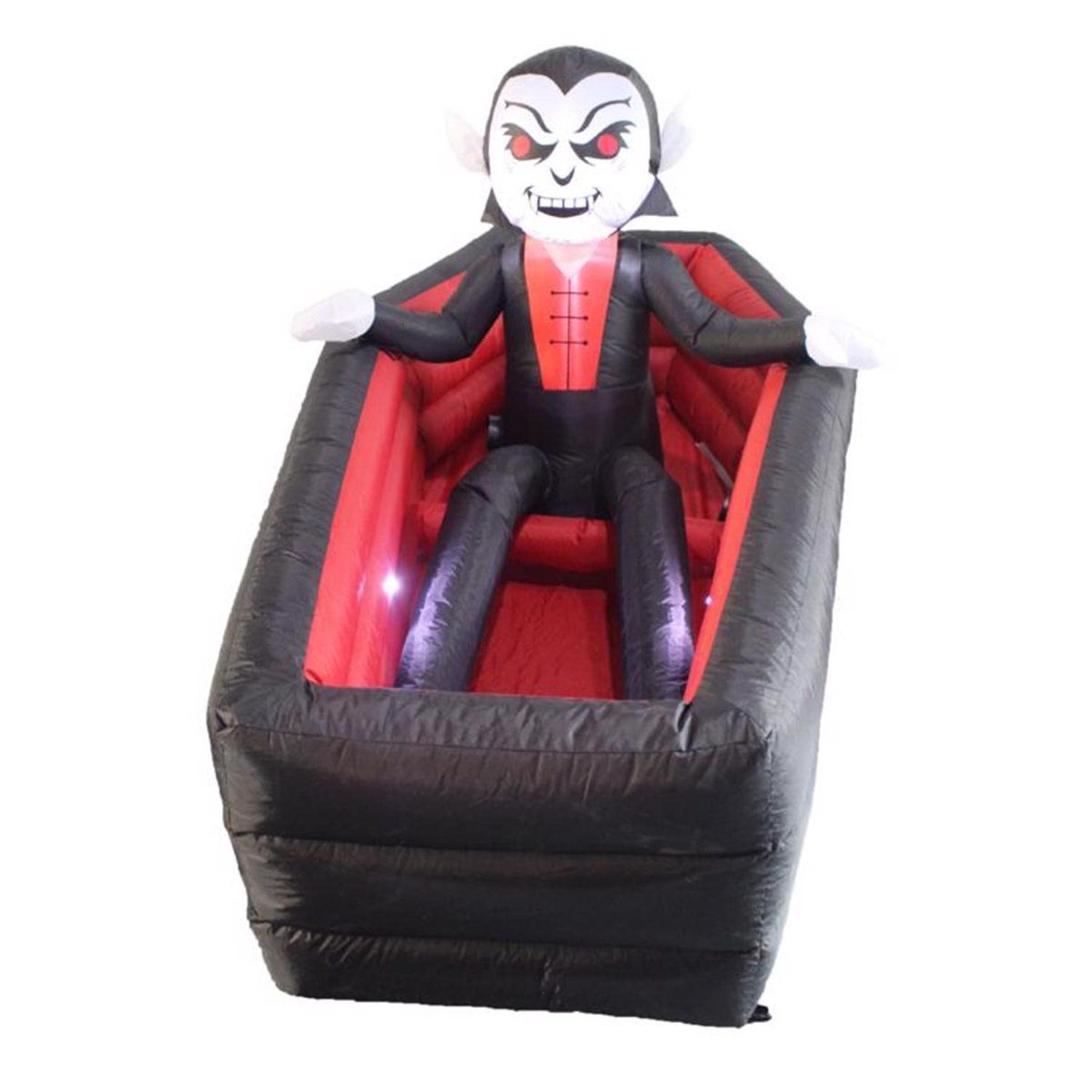 animated vampire coffin inflatable halloween yard decoration with led lights