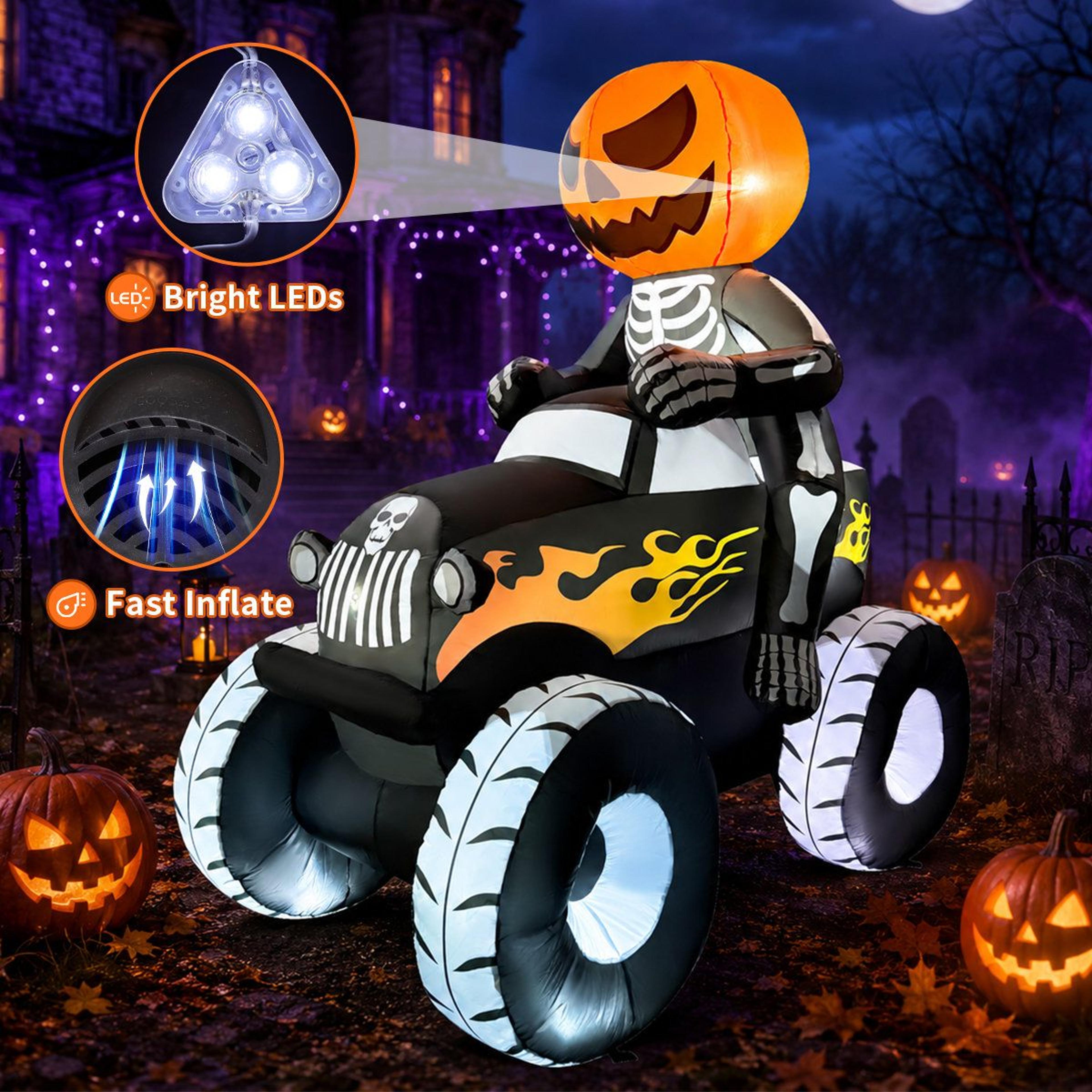 standing halloween witch with sound activated lights and cauldron