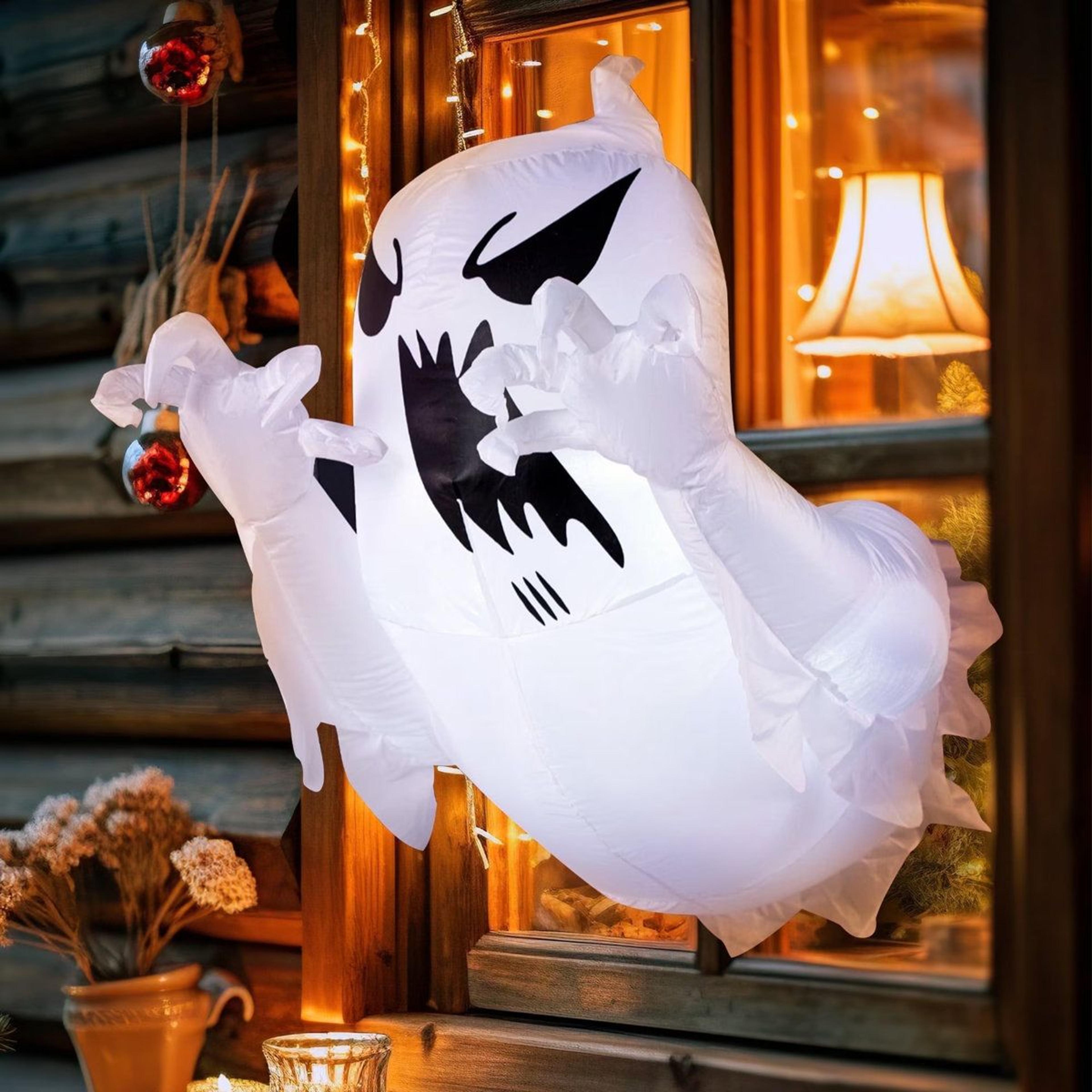 halloween inflatable scary flying ghost decoration with light