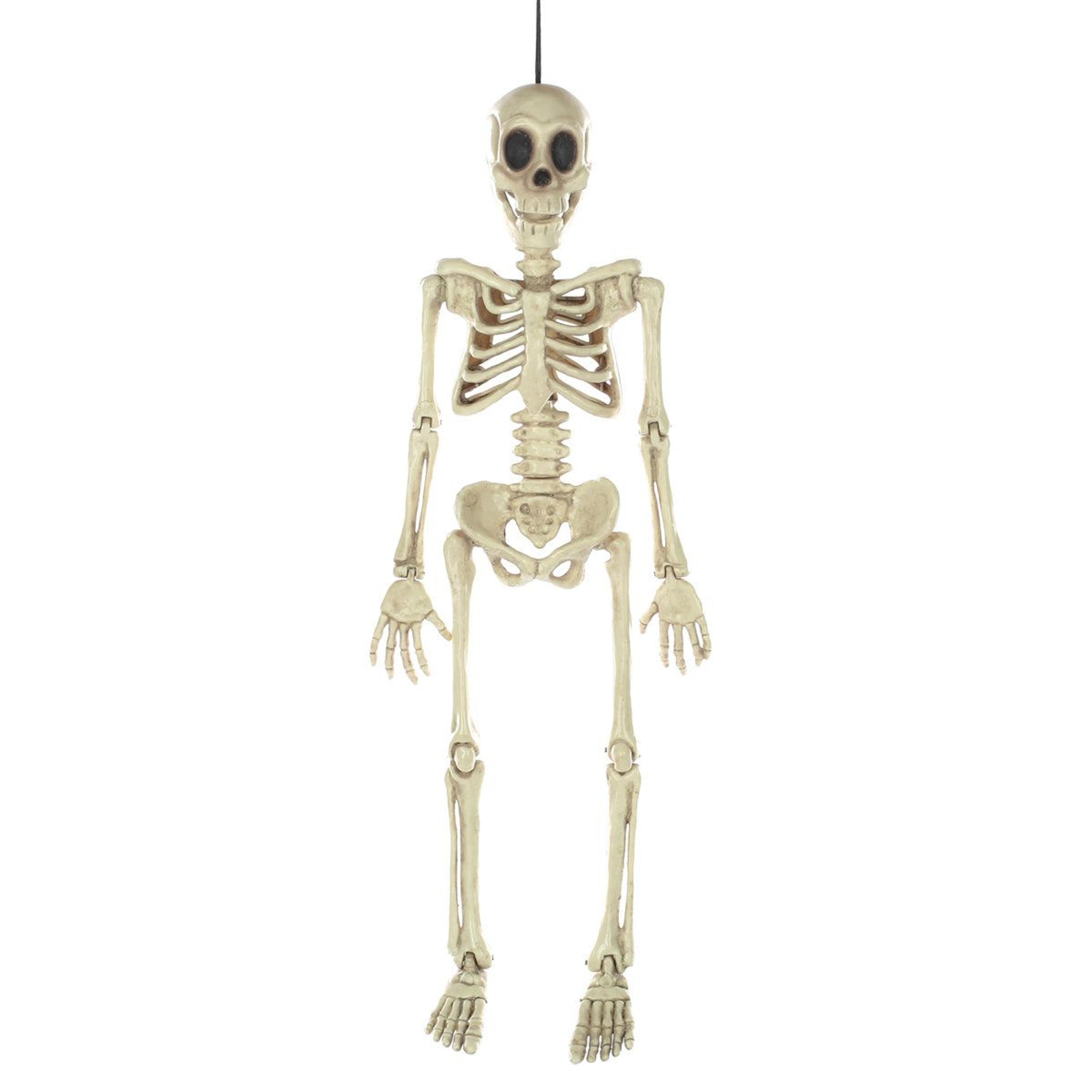 funny bones skeleton halloween decoration white plastic decor